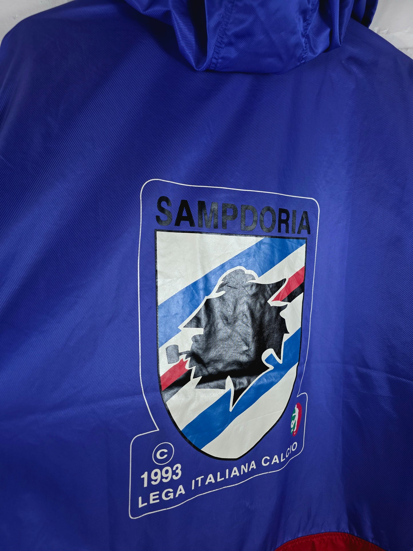 Kappa Sampdoria 1993 Lega Italiana Calcio Graphic Print Windbreaker Jacket Large