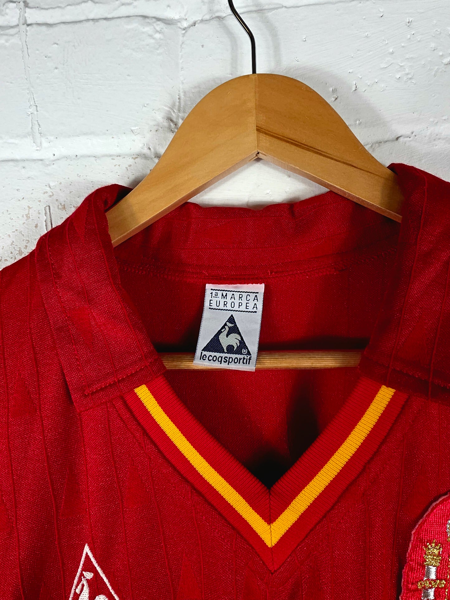 Le Coq Sportif Spain 1988/90 '14 (Górriz)' Match Issue Home Shirt Large