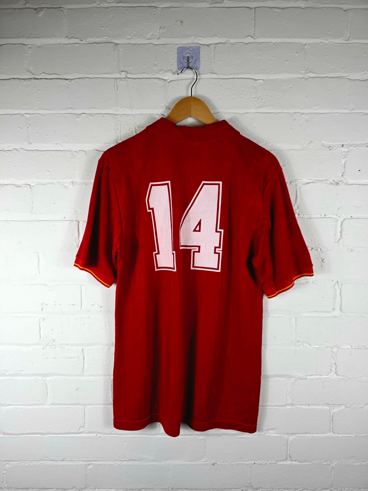 Le Coq Sportif Spain 1988/90 '14 (Górriz)' Match Issue Home Shirt Large