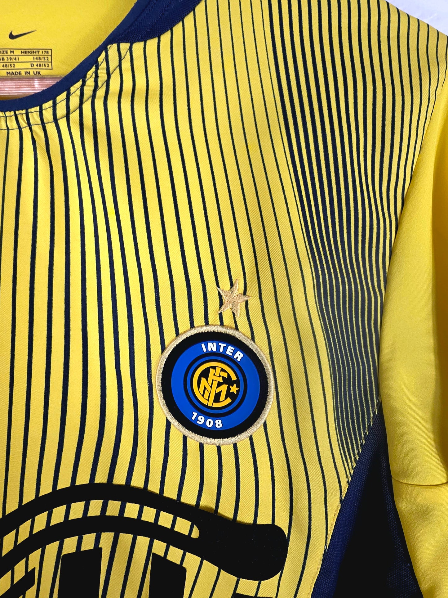 Nike Inter Milan 2002/03 Player Spec Long Sleeve 3rd Goalkeeper Shirt Medium