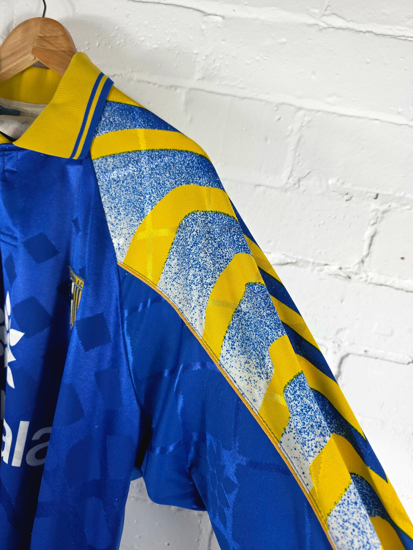 Puma Parma 1995/96 Long Sleeve Player Issue Away Shirt XL