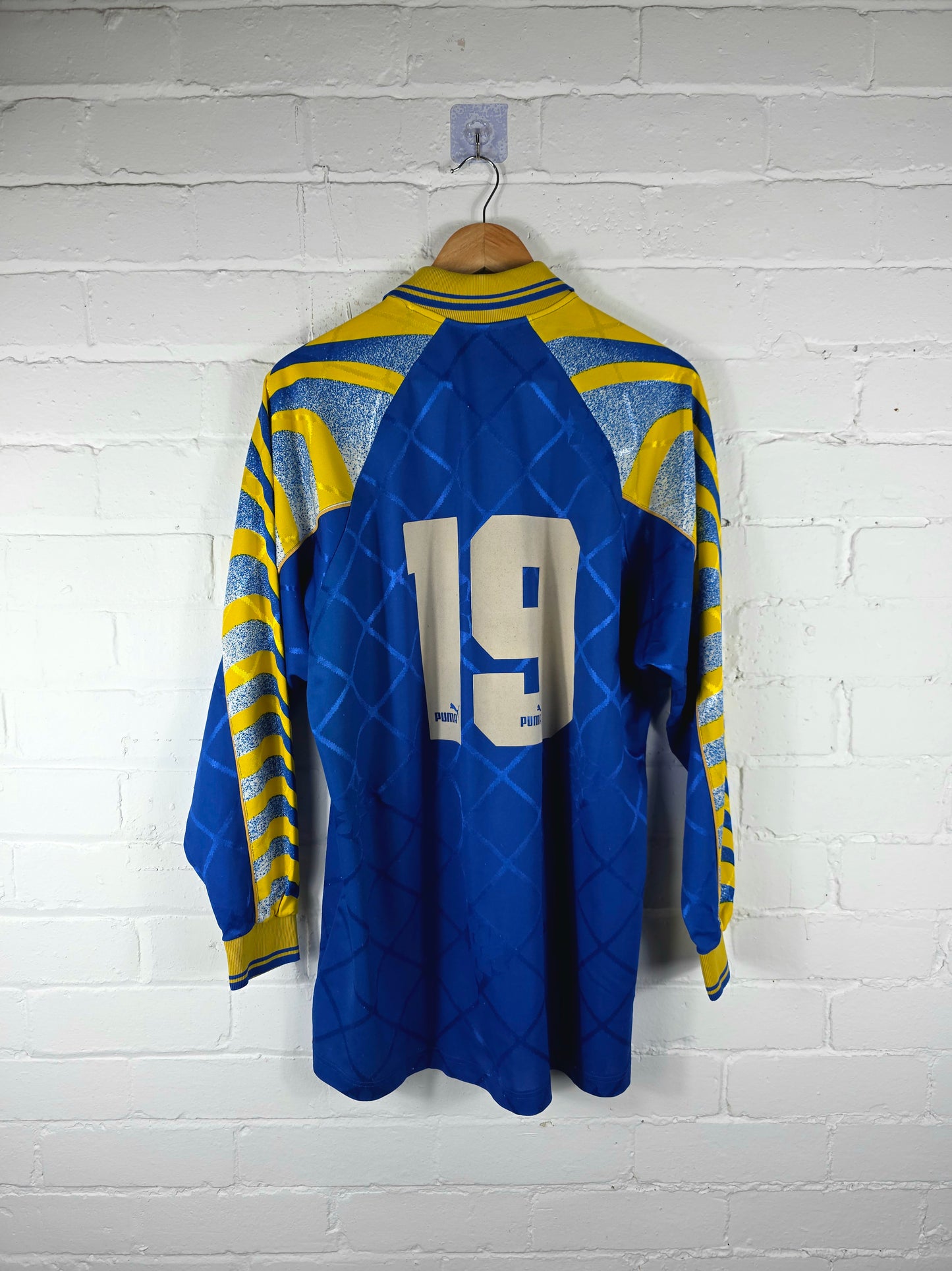 Puma Parma 1995/96 Long Sleeve Player Issue Away Shirt XL
