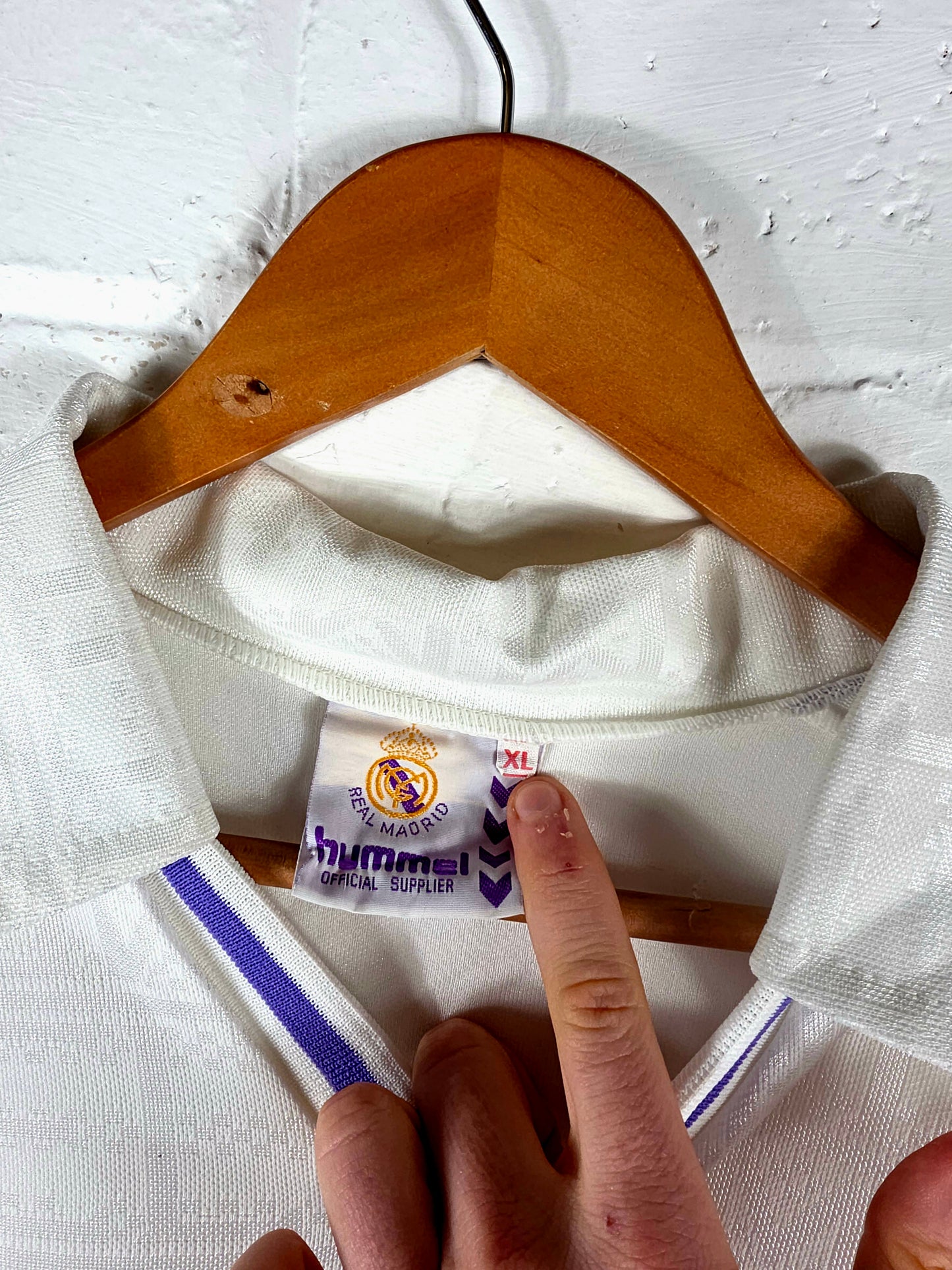 Hummel Real Madrid 1988/90 Long Sleeve Home Shirt XL