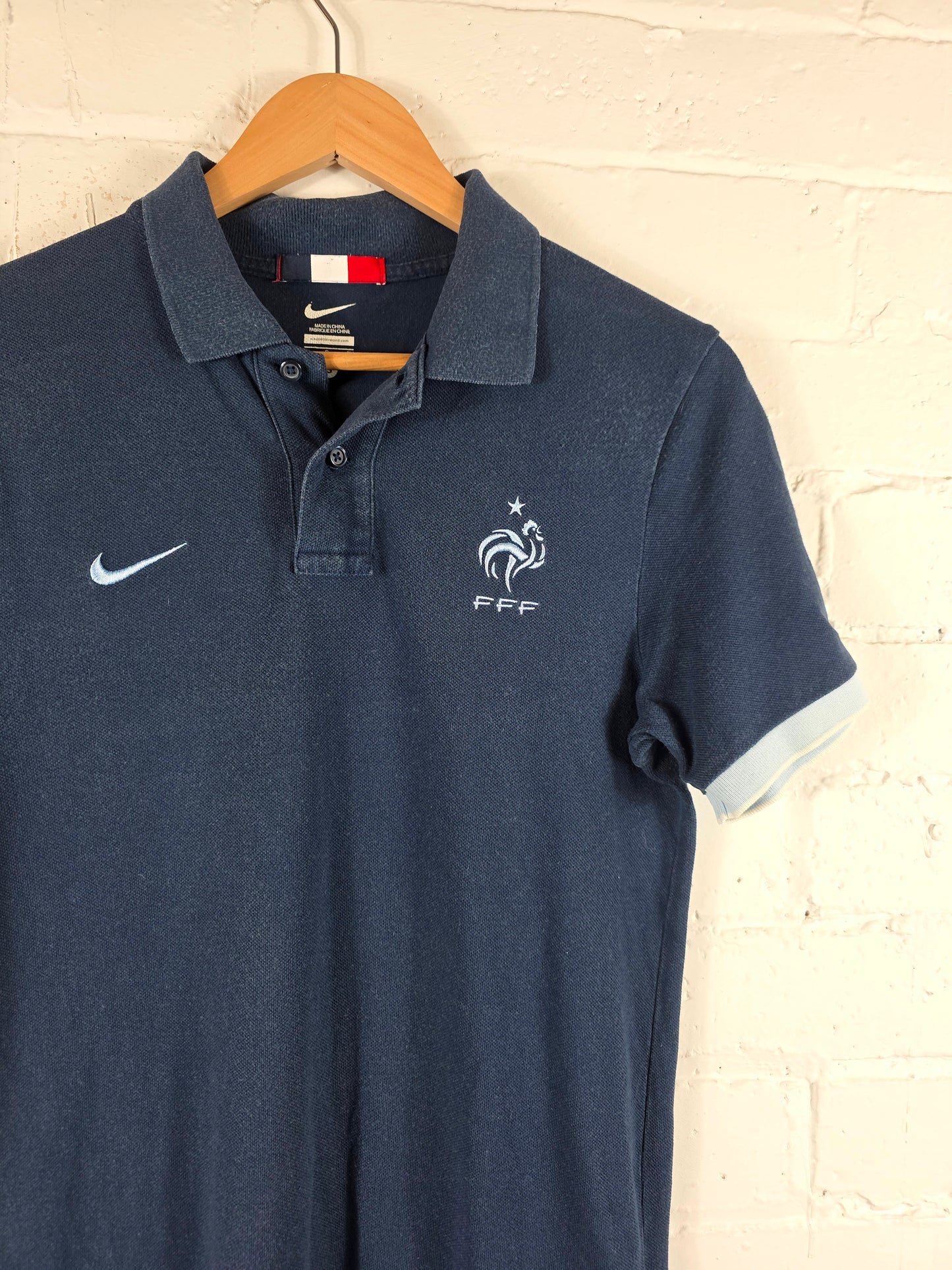 Nike France 2013/14 Polo Shirt Shirt Small