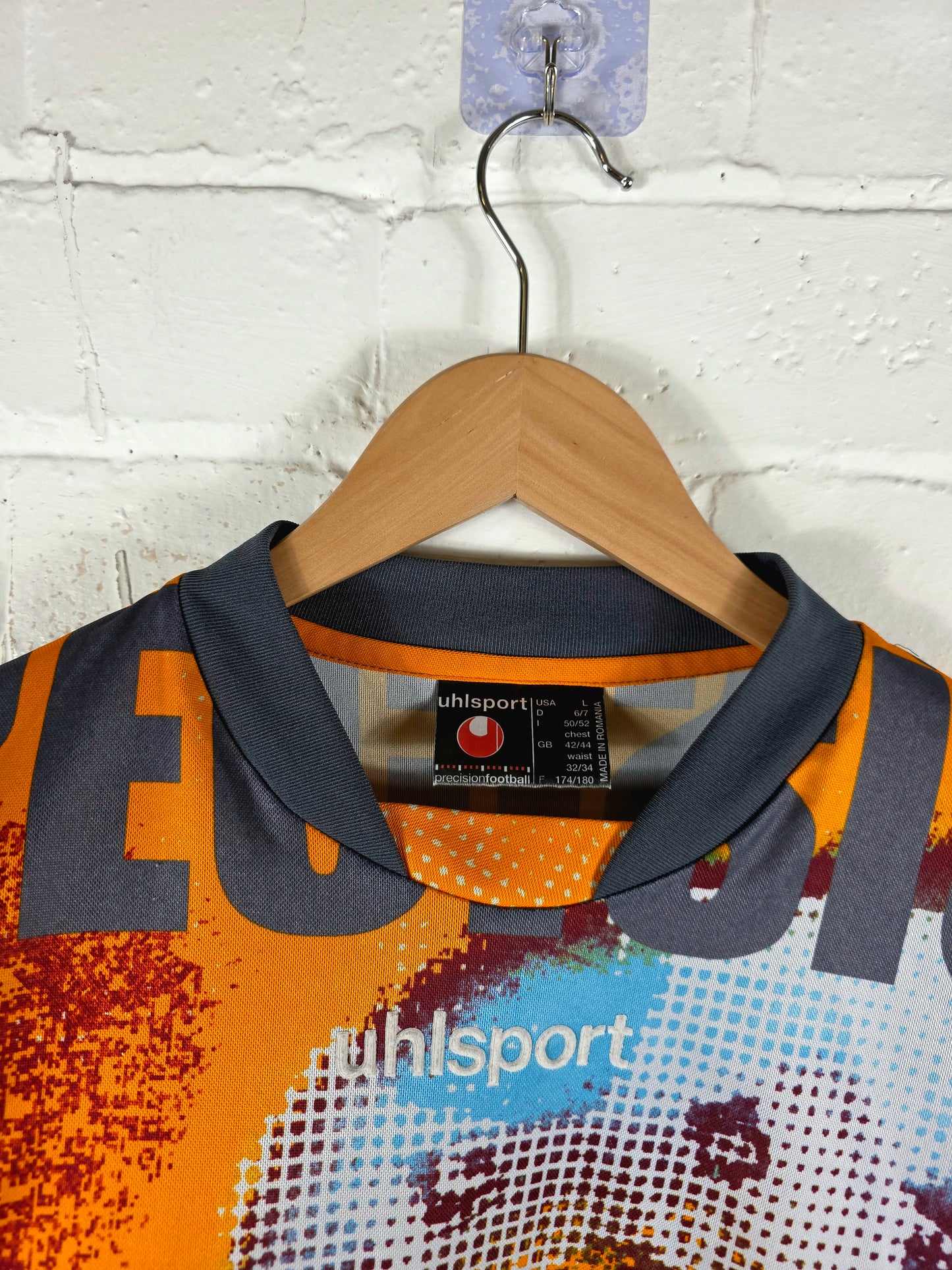 Uhlsport 2000/01 Long Sleeve Goalkeeper Template Shirt Large