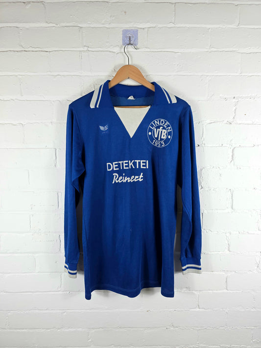 Erima VFB Linden 1953 1980s Long Sleeve Home Football Shirt Large