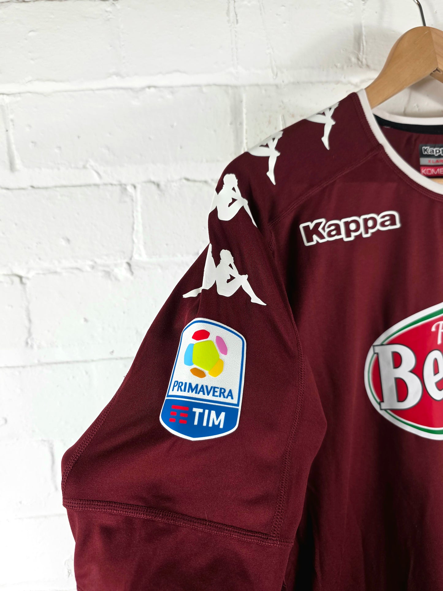Kappa Torino 2016/17 Long Sleeve Match Issue Primavera Home Shirt XL