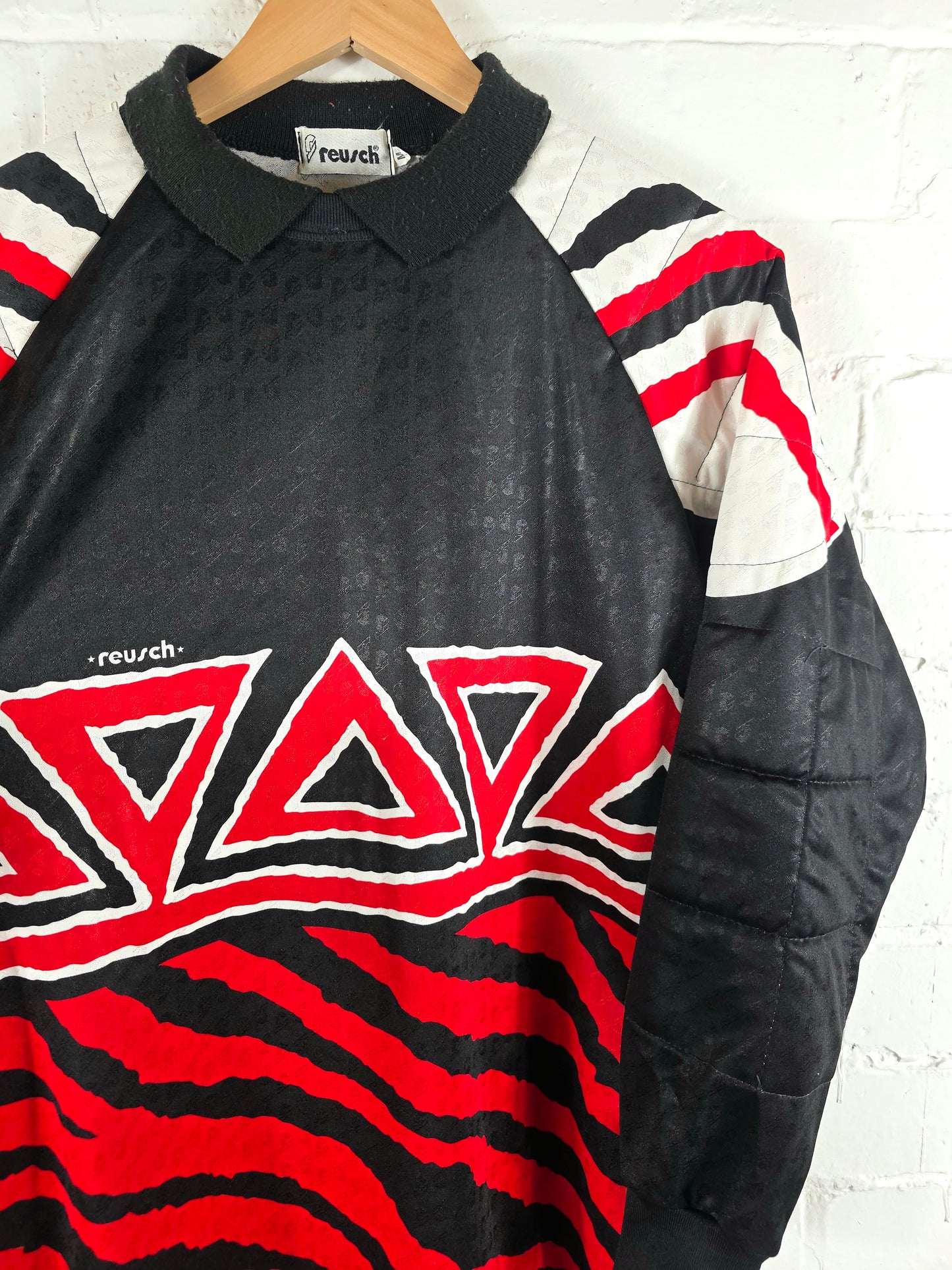 Reusch 1990/94 Vintage Long Sleeve Goalkeeper Template Shirt Medium
