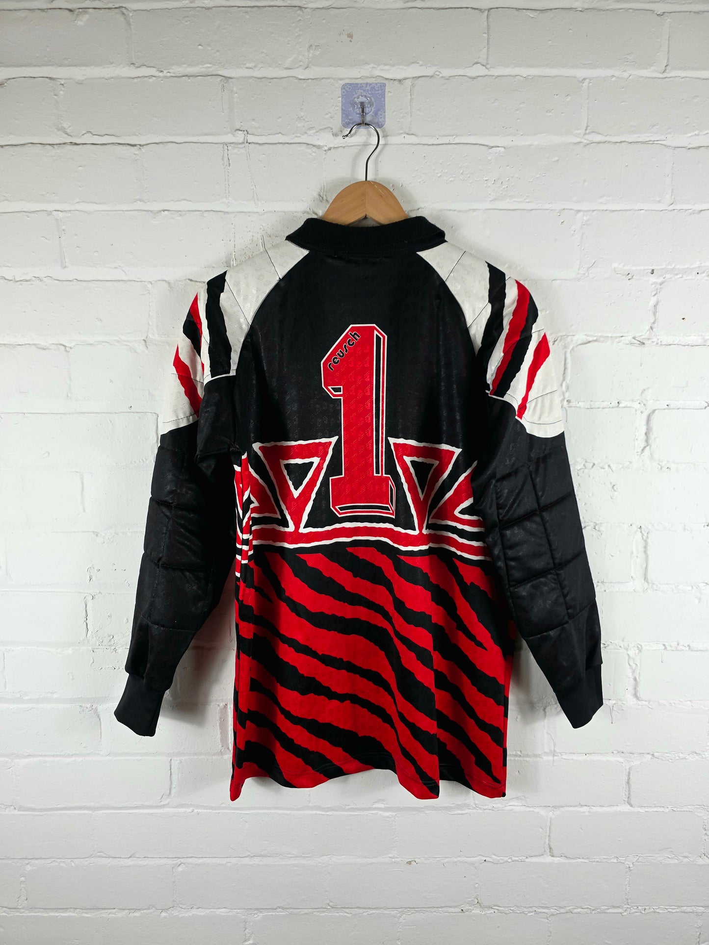 Reusch 1990/94 Vintage Long Sleeve Goalkeeper Template Shirt Medium