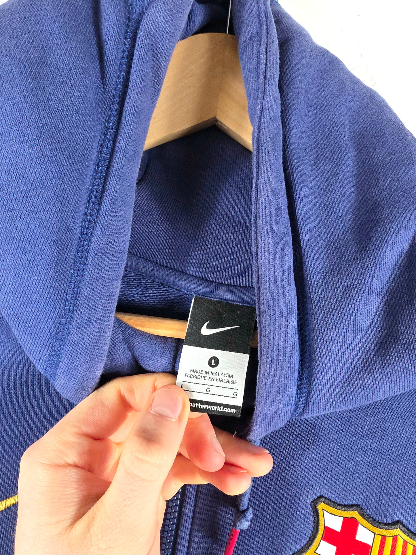 Nike Barcelona 2014/15 Hooded Sweatshirt Large
