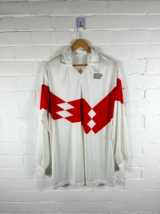 Ennerre 1990s Long Sleeve Vintage Template Football Shirt Large