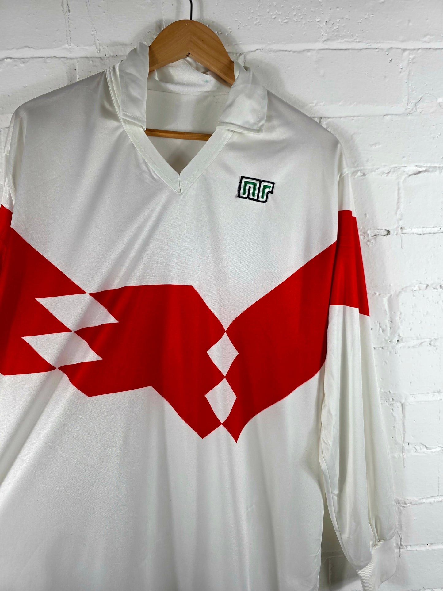 Ennerre 1990s Long Sleeve Vintage Template Football Shirt Large