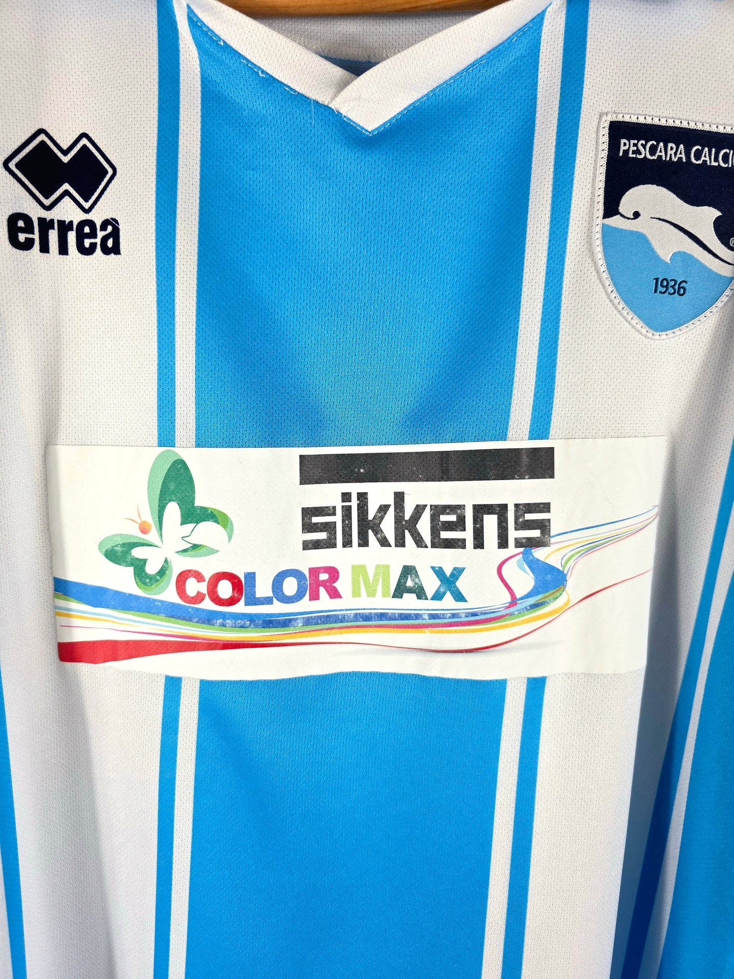 Errea Pescara 2013/14 Long Sleeve Match Issue Primavera Home Shirt XL