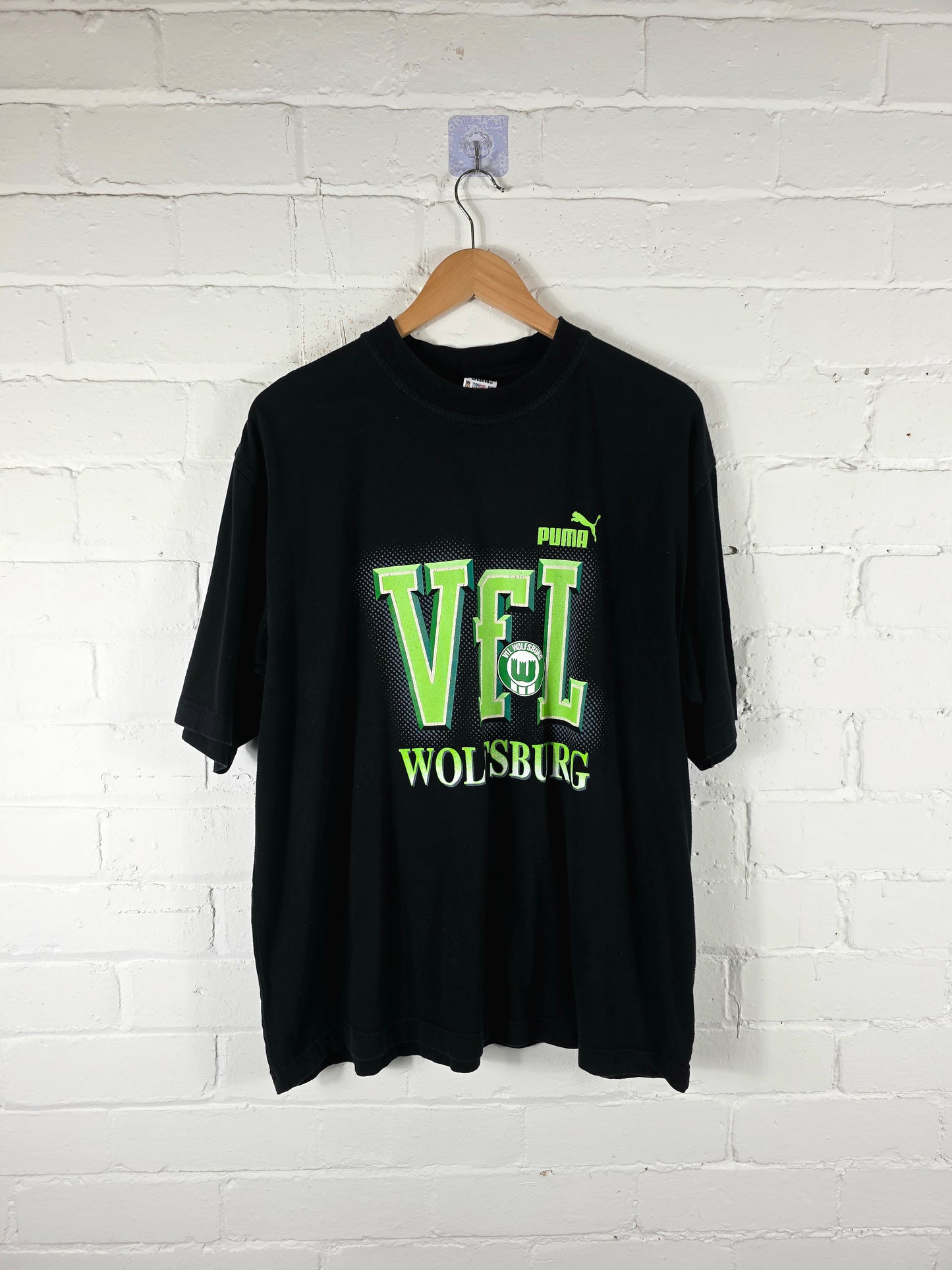 Puma Wolfsburg 1990s Graphic Print T-Shirt Medium