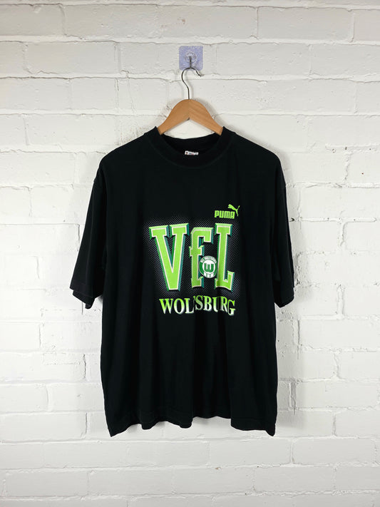 Puma Wolfsburg 1990s Graphic Print T-Shirt Medium