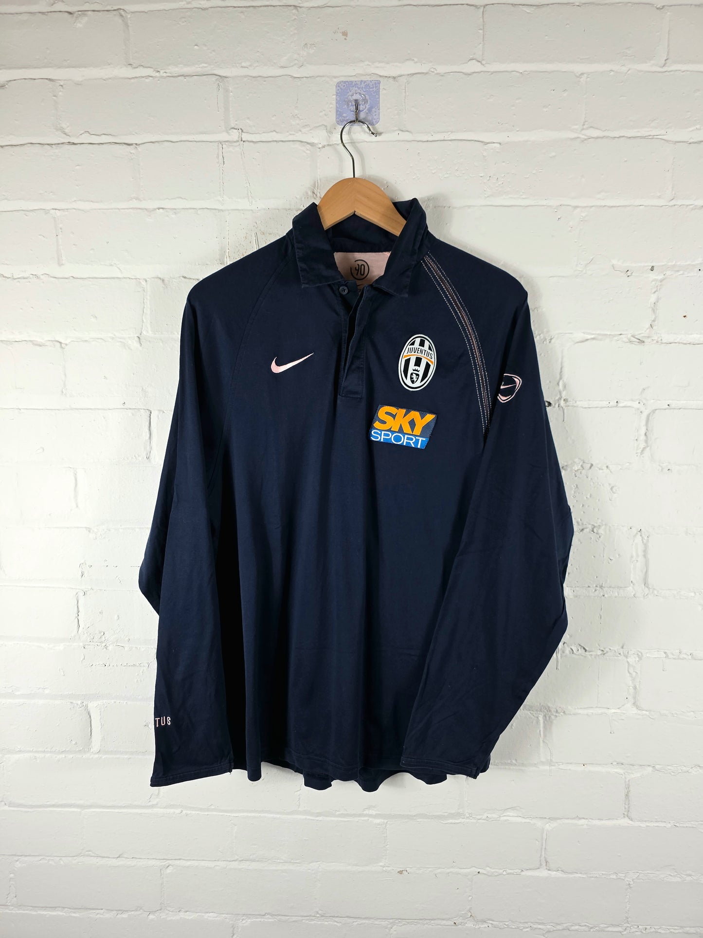 Nike Juventus 2004/05 Long Sleeve Polo Shirt Medium