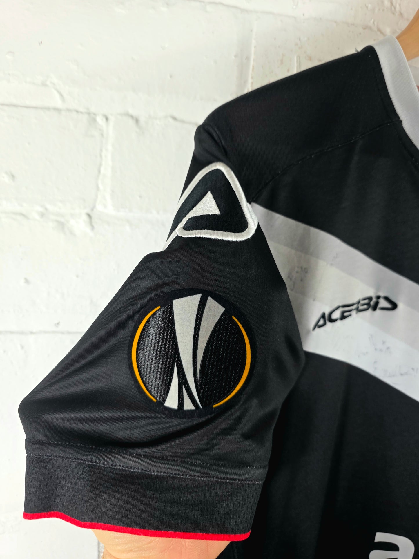 Acerbis FC Lugano 2017/18 'Bottani 10' Signed Match Issue Europa League Home Shirt Large