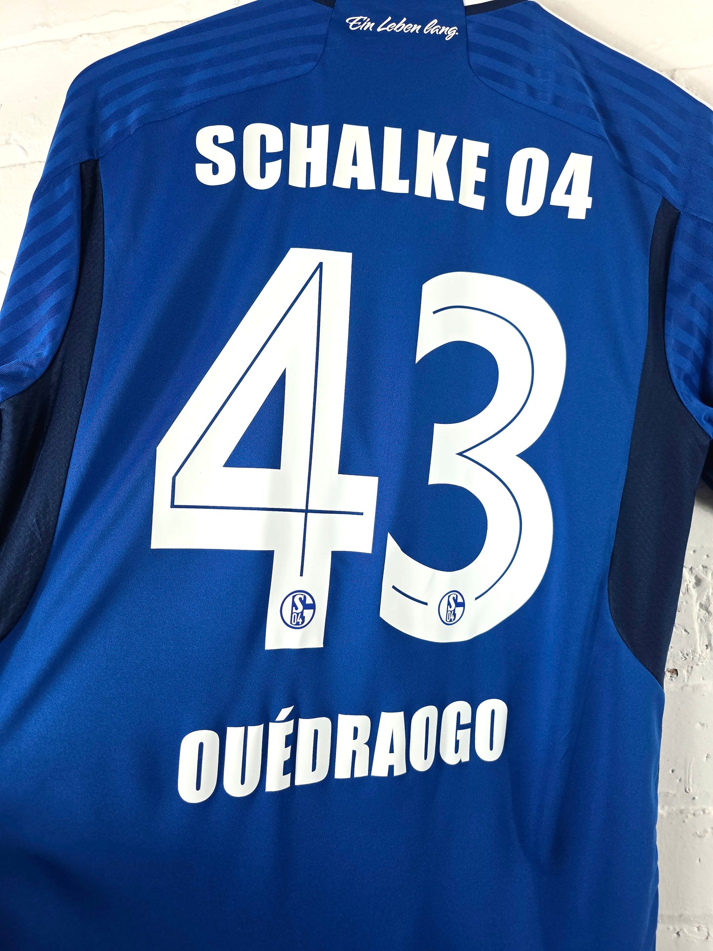 Adidas Schalke 04 2023/24 'Ouédraogo 43' Home Shirt Medium
