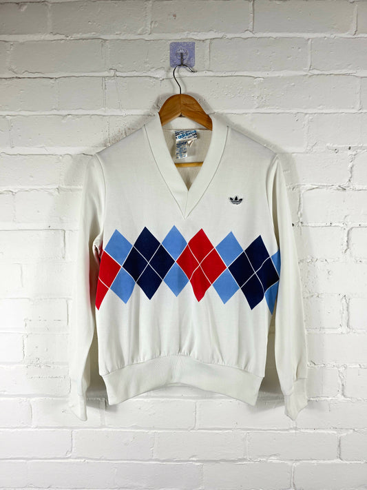 Adidas Ventex 1980s Vintage Ivan Lendl Tennis Sweatshirt Small