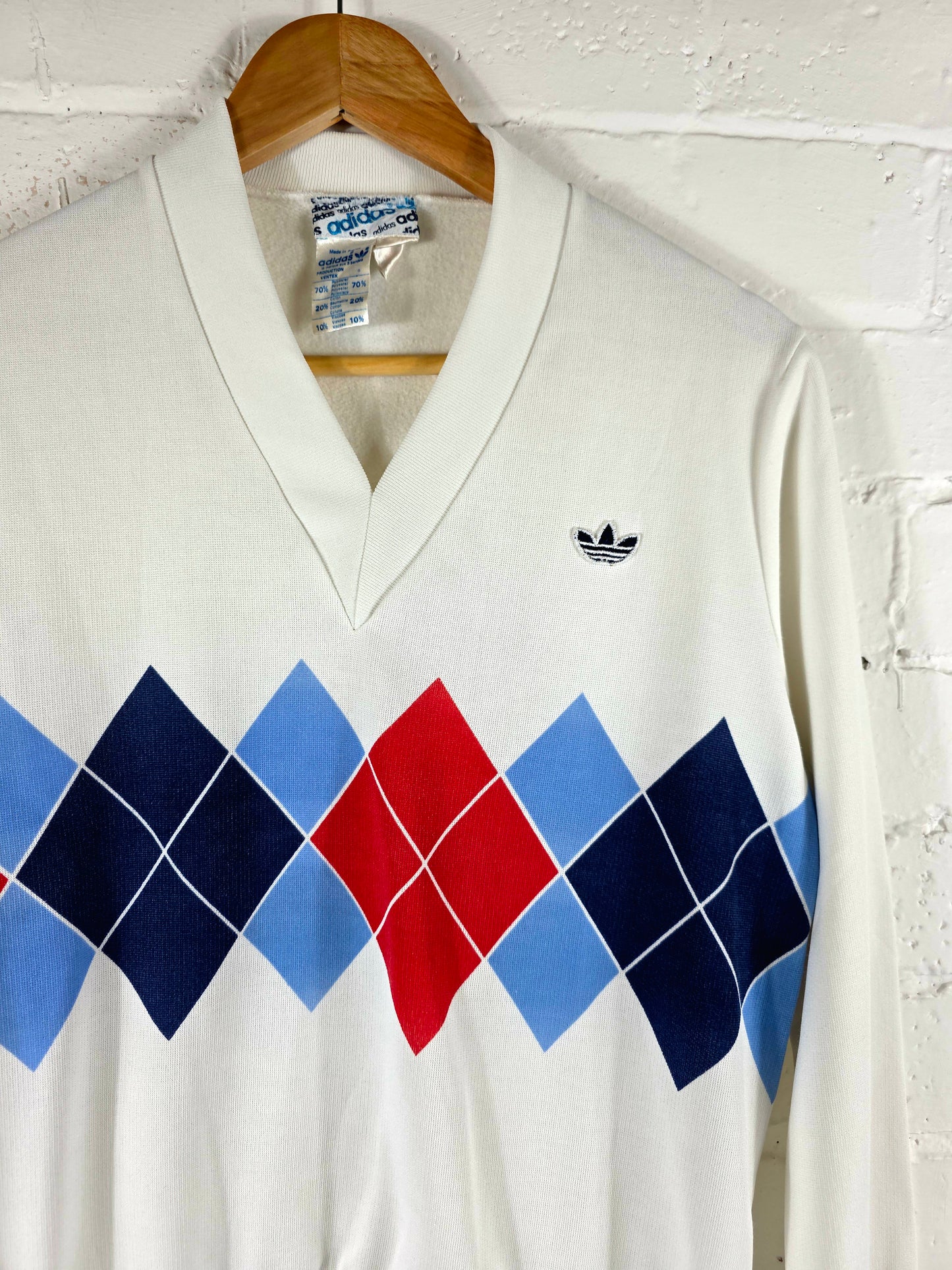 Adidas Ventex 1980s Vintage Ivan Lendl Tennis Sweatshirt Small