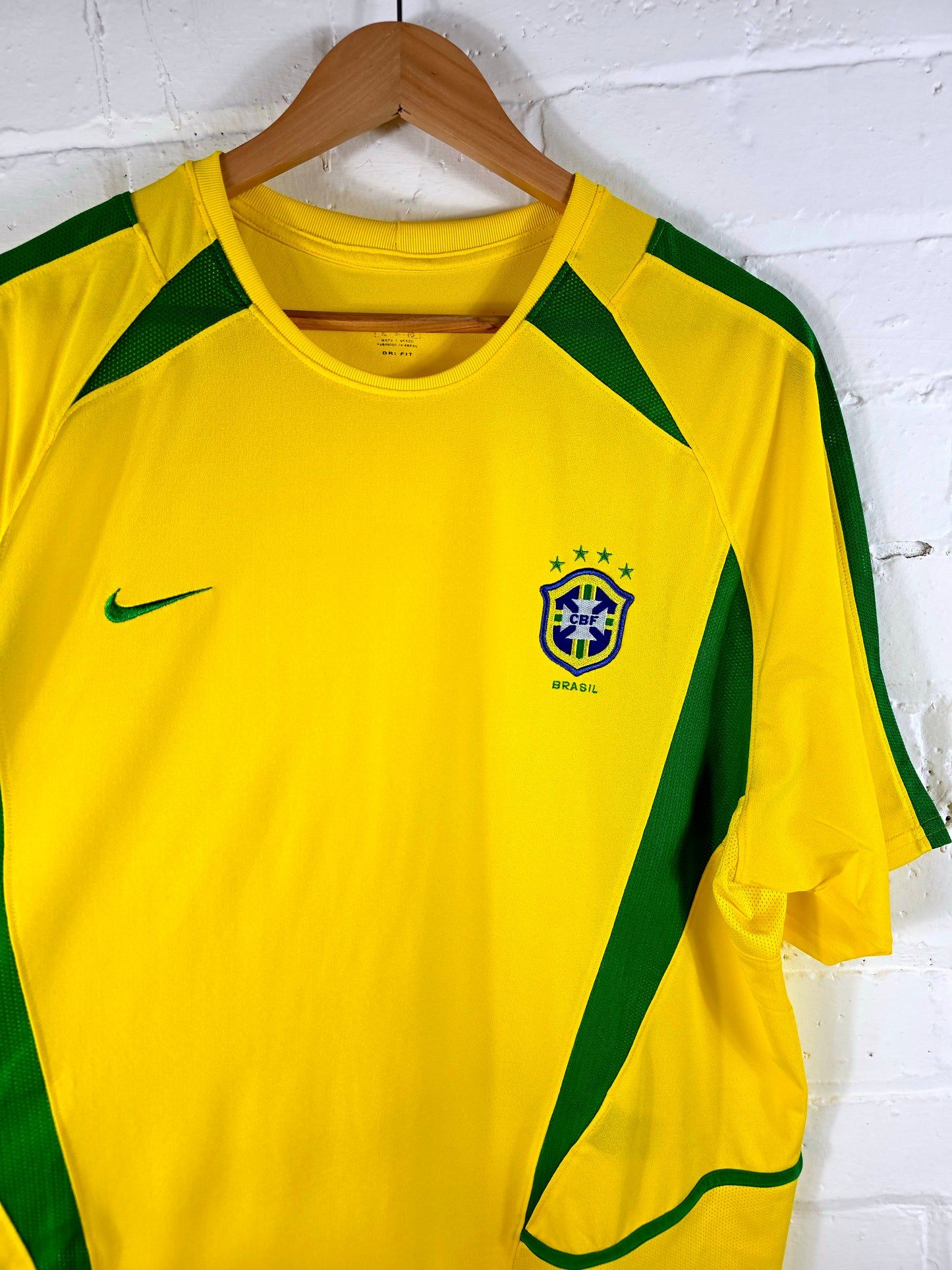 Nike Brazil 2002/04 4 Star Home Shirt XL