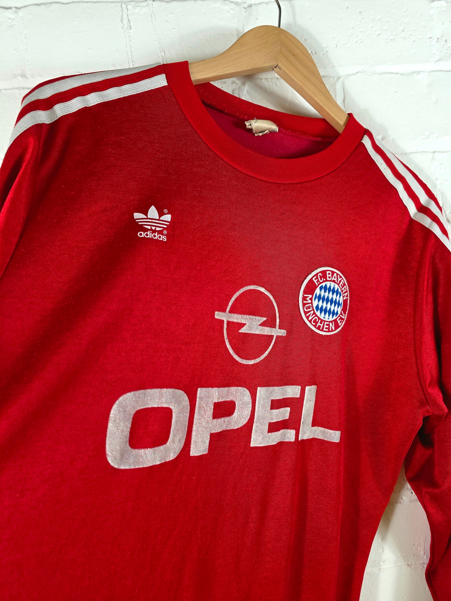 Adidas Bayern Munich 1989/91 Long Sleeve Home Shirt Large