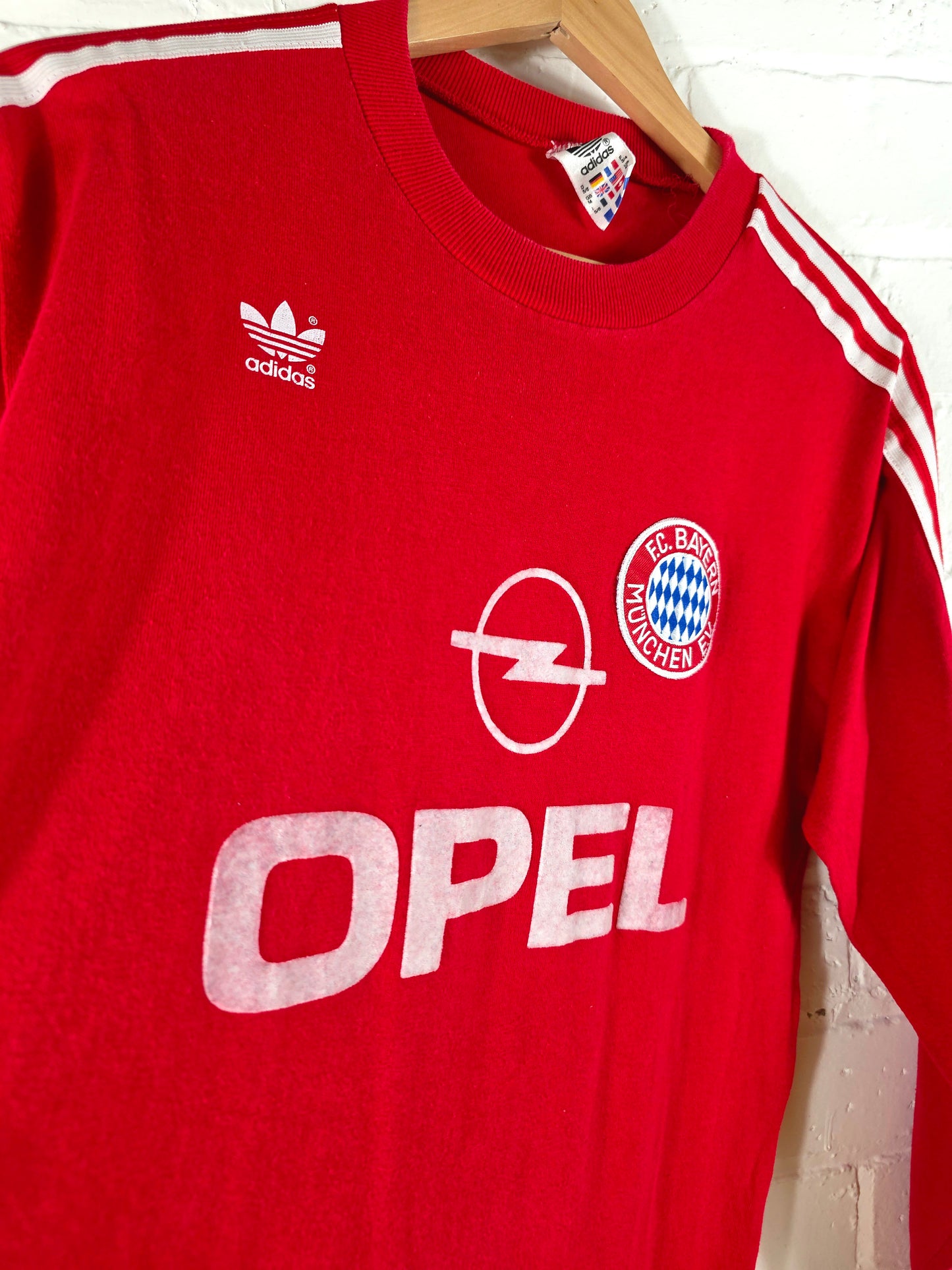 Adidas Bayern Munich 1989/91 Long Sleeve Home Shirt Medium