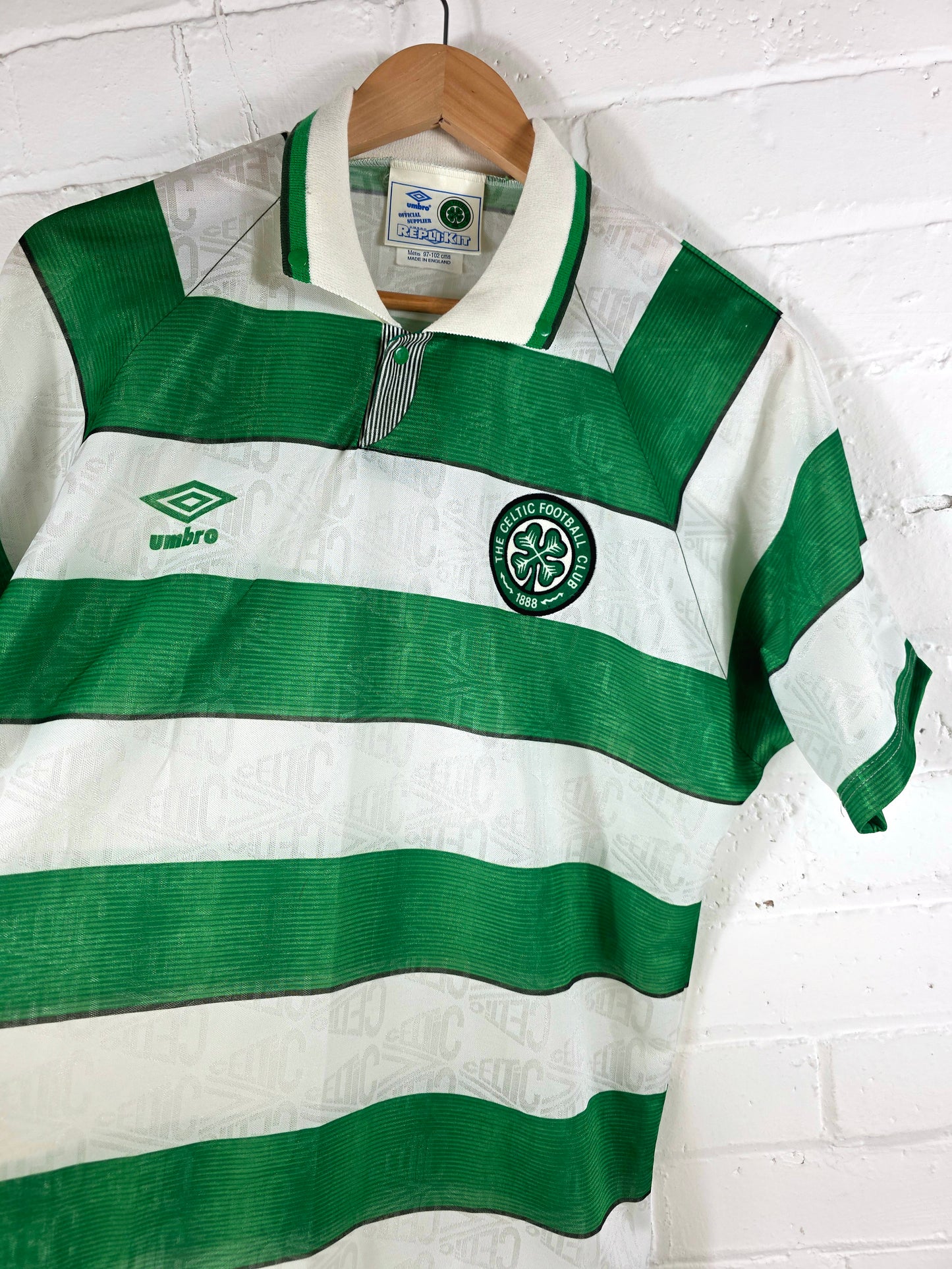 Umbro Celtic 1991/92 Home Shirt Medium