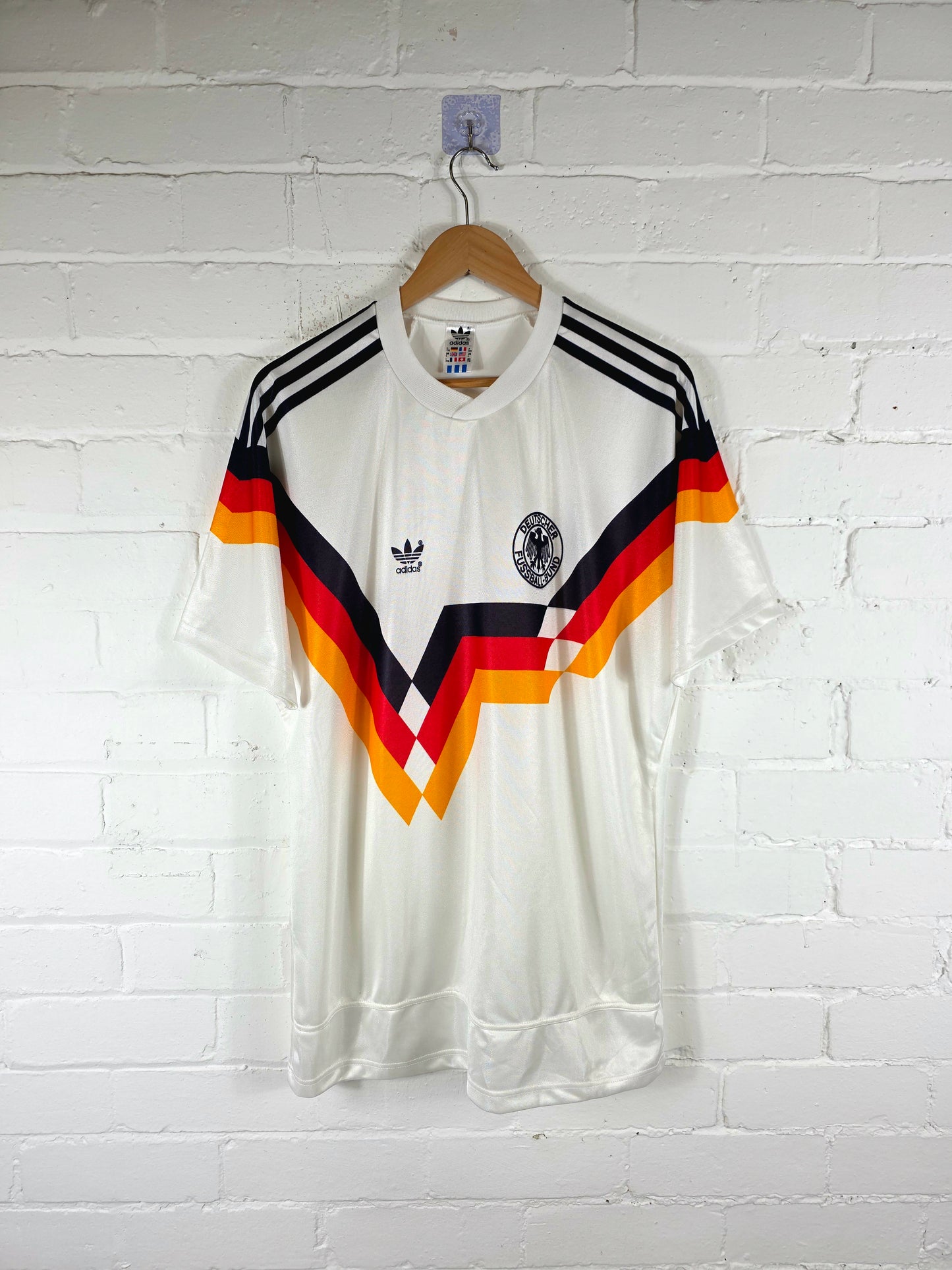 Adidas Germany 1988/91 Home Shirt Large