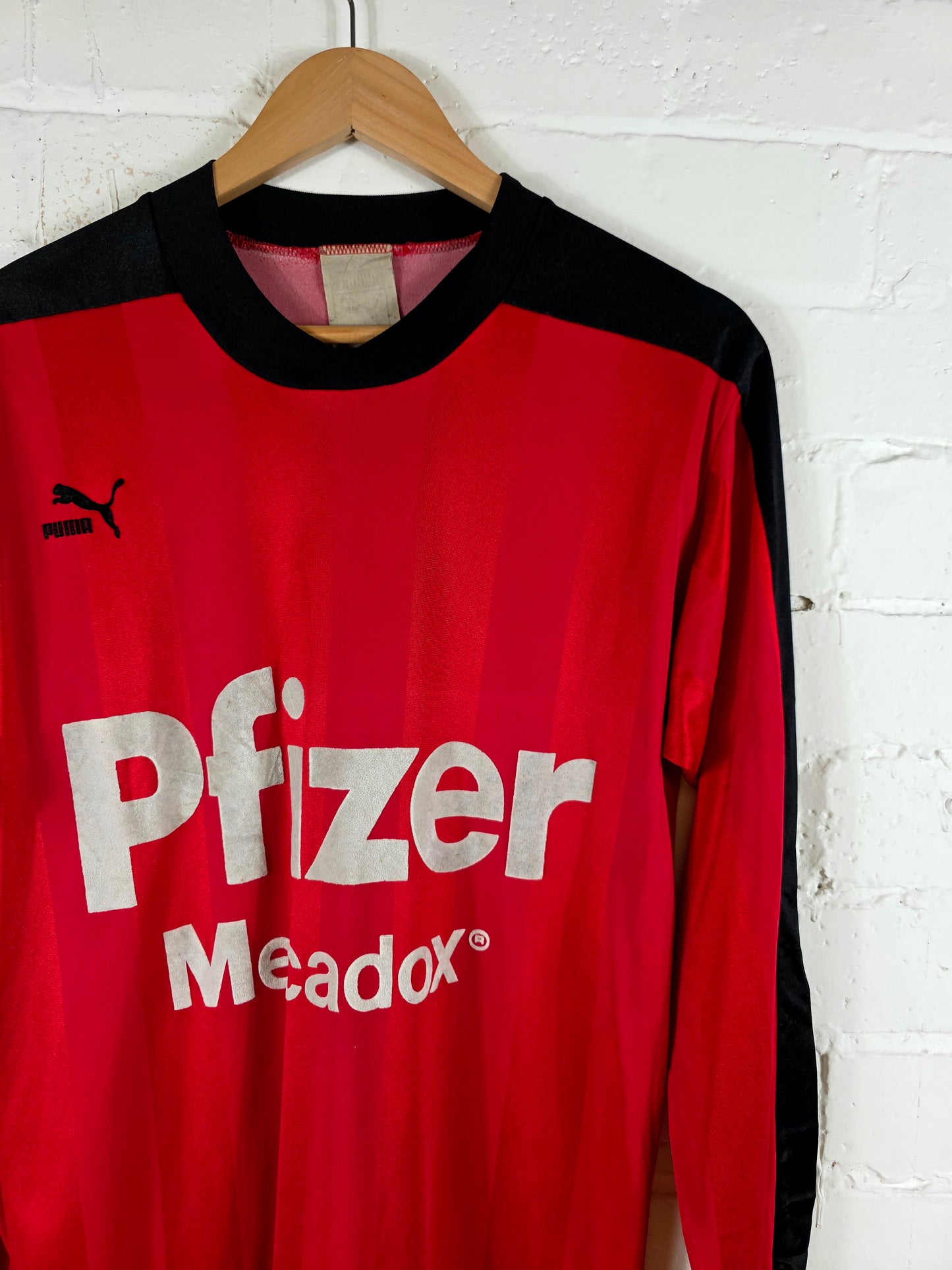 Puma Stade Rennais 1983/84 Long Sleeve Home Shirt Large