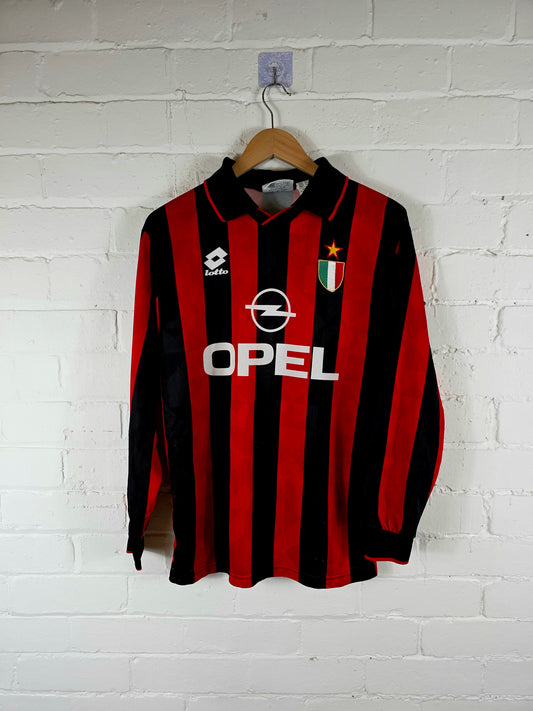 Lotto AC Milan 1994/95 Long Sleeve Home Shirt Medium