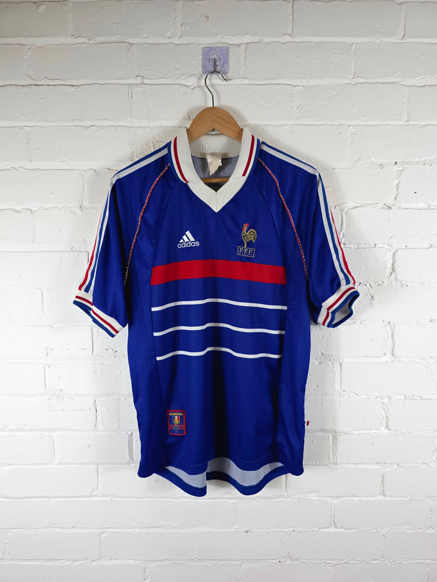 Adidas France 1998/00 Home Shirt Medium
