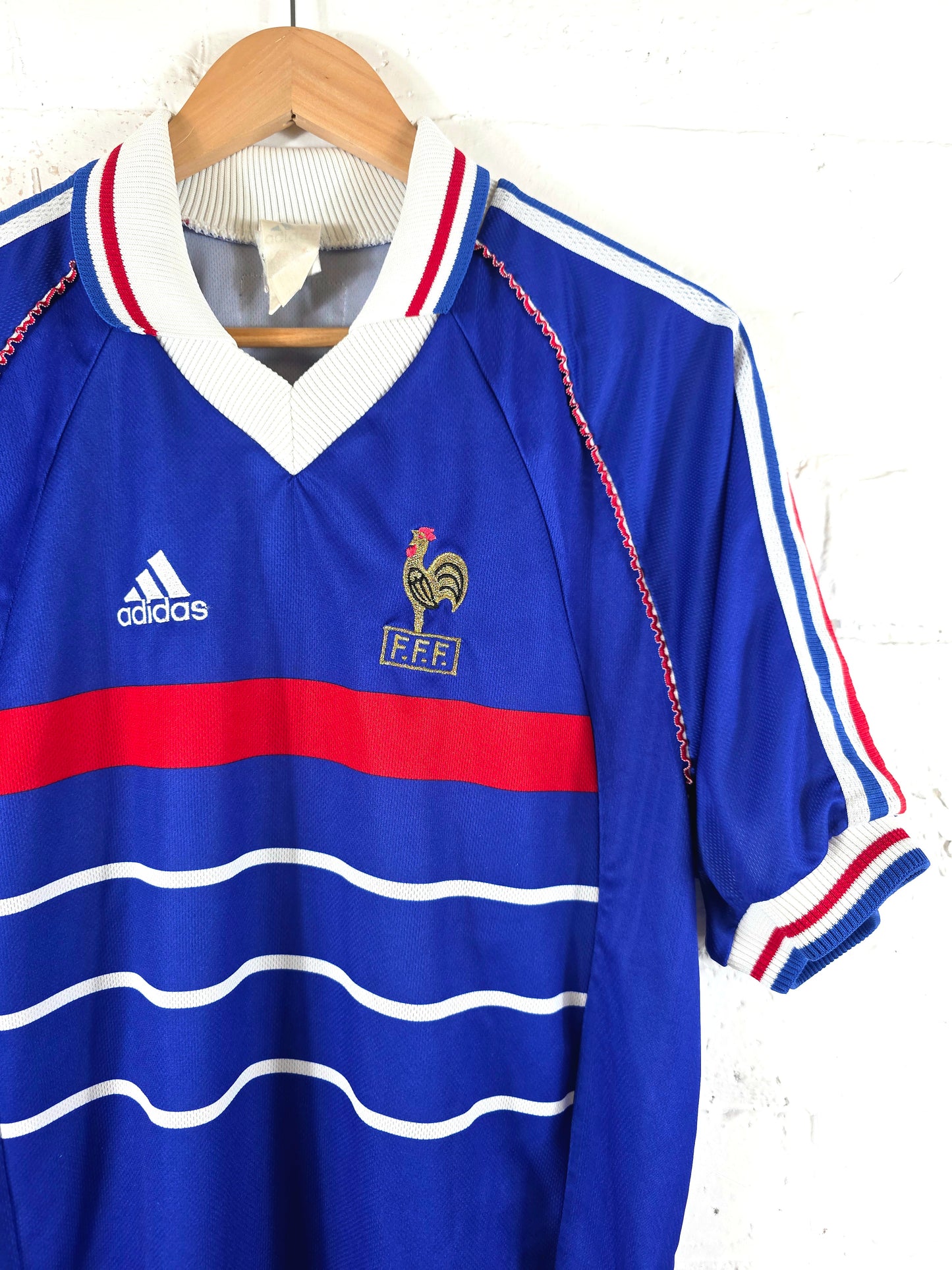 Adidas France 1998/00 Home Shirt Medium