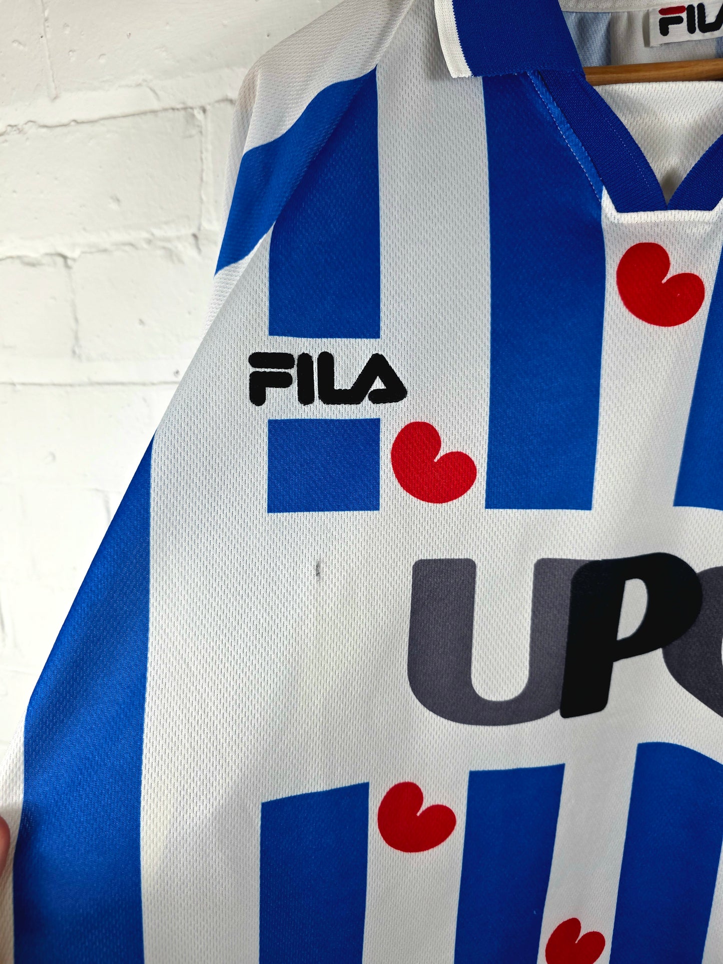 Fila Heerenveen 1999/00 Long Sleeve Match Issue Home Shirt XXL