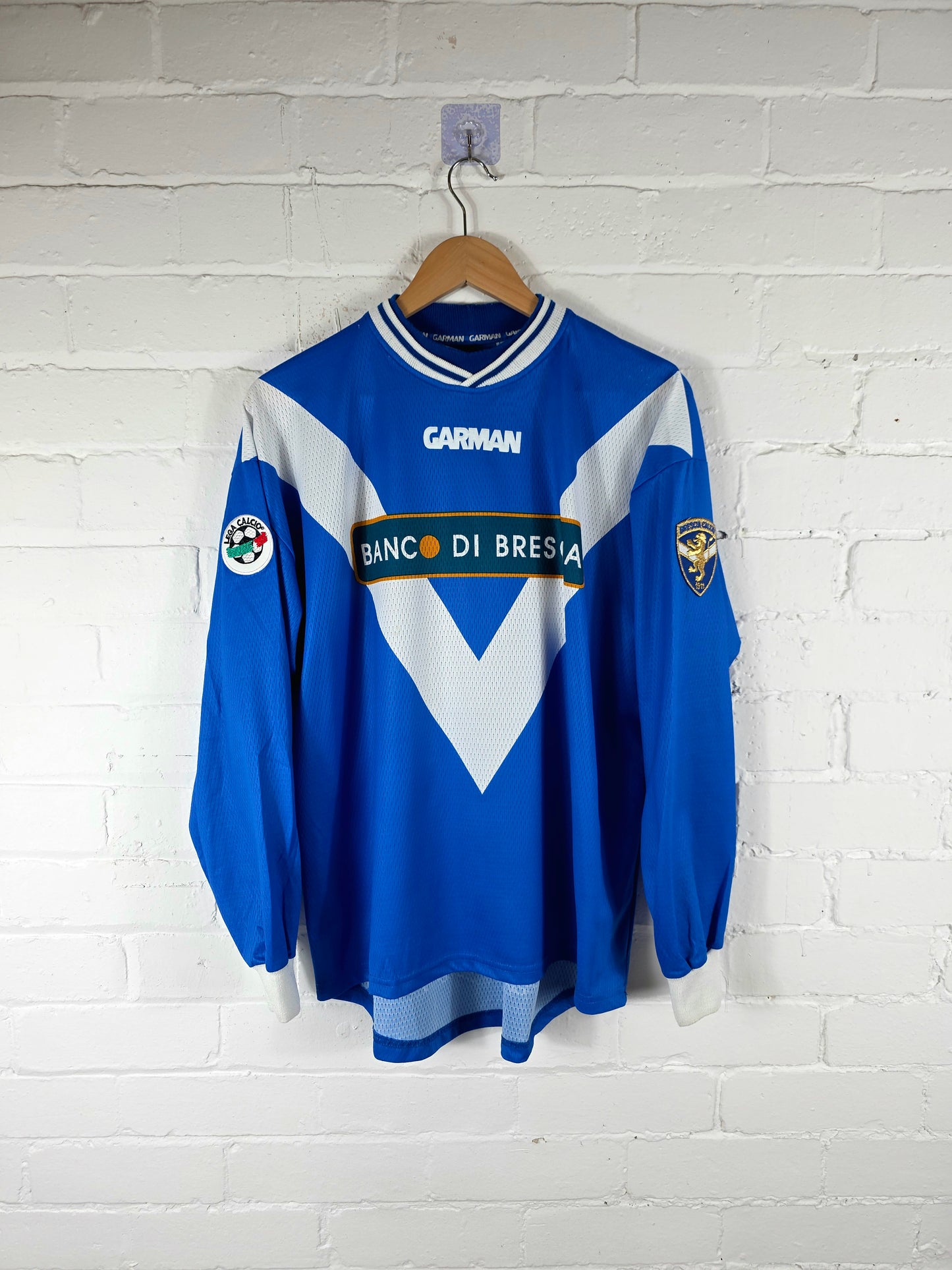 Garman Brescia 2001/02 'Baggio 10' Long Sleeve Home Shirt Large