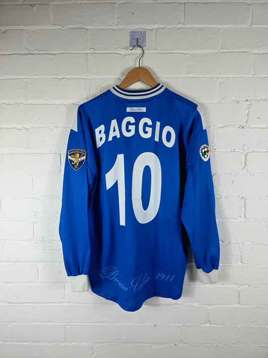 Garman Brescia 2001/02 'Baggio 10' Long Sleeve Home Shirt Large