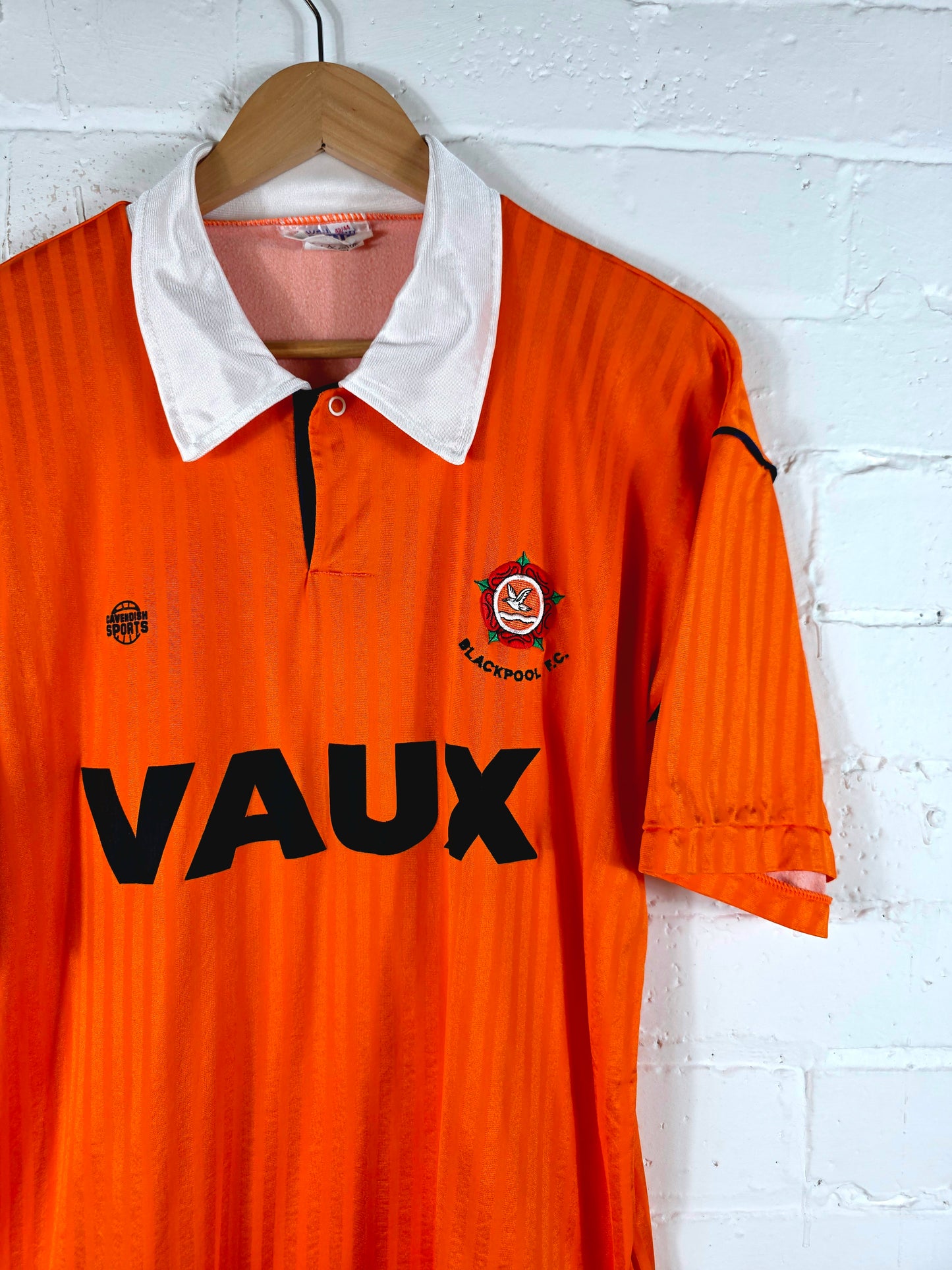 Cavendish Sports Blackpool 1990/91 Home Shirt Large