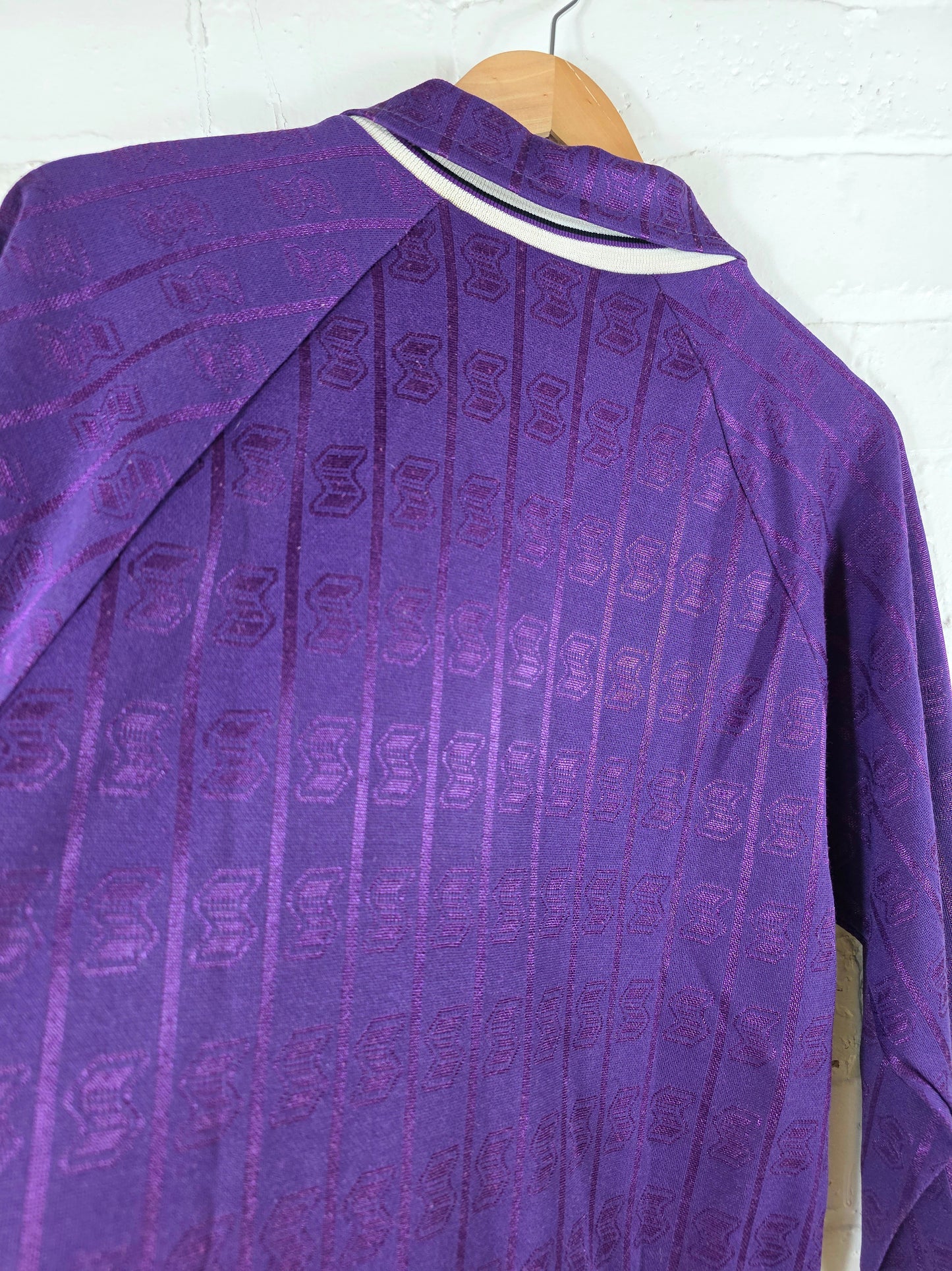ABM Fiorentina 1990/91 Long Sleeve Home Shirt Large