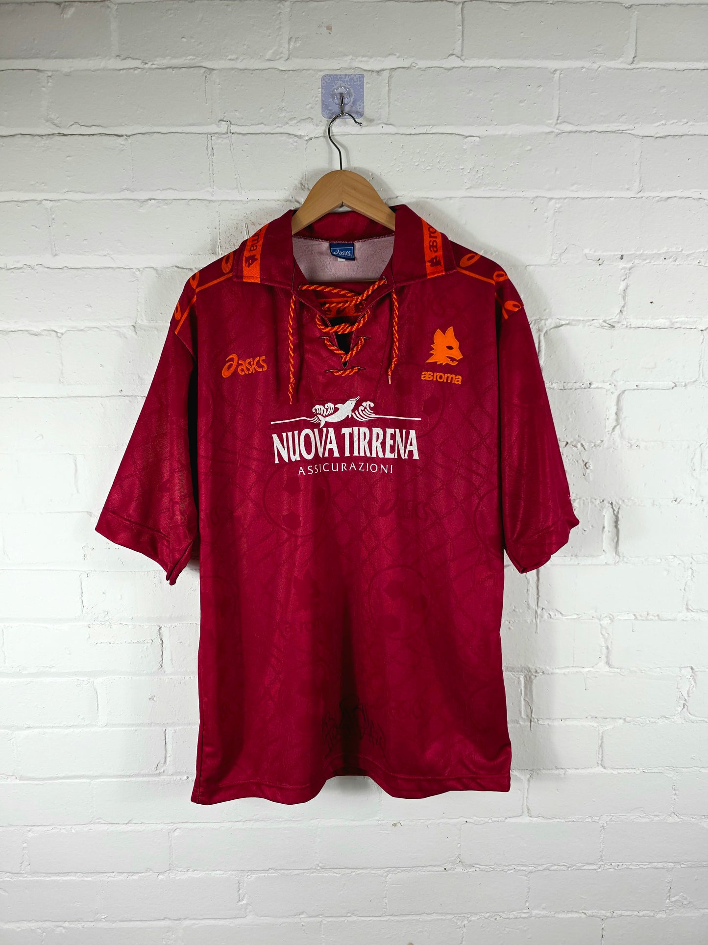Asics Roma 1994/95 Signed Home Shirt XL