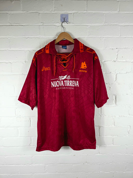Asics Roma 1994/95 Signed Home Shirt XL