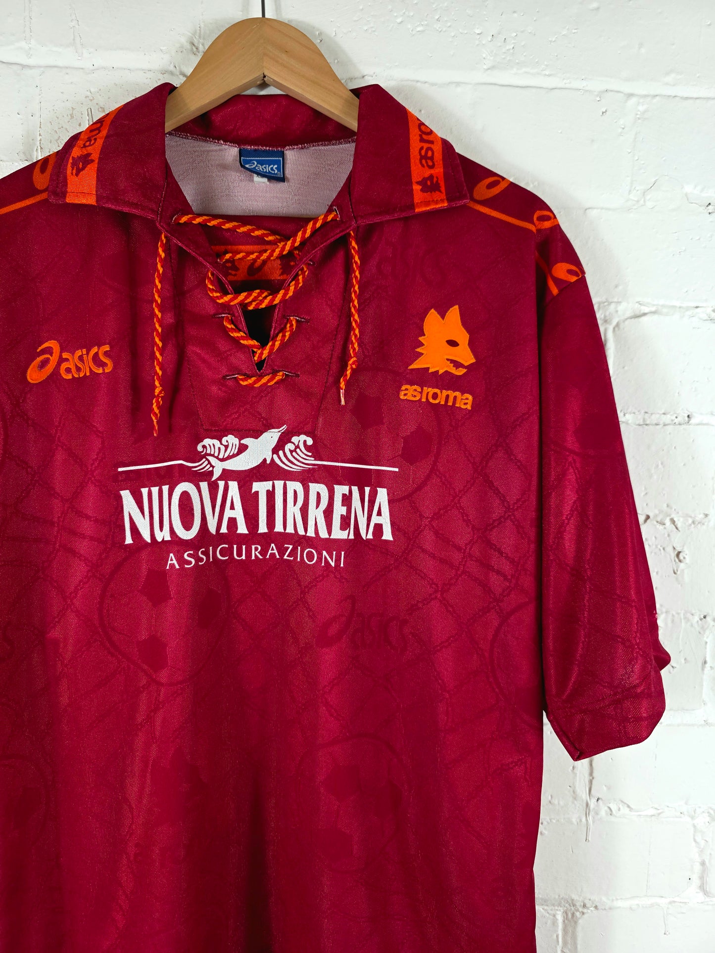 Asics Roma 1994/95 Signed Home Shirt XL