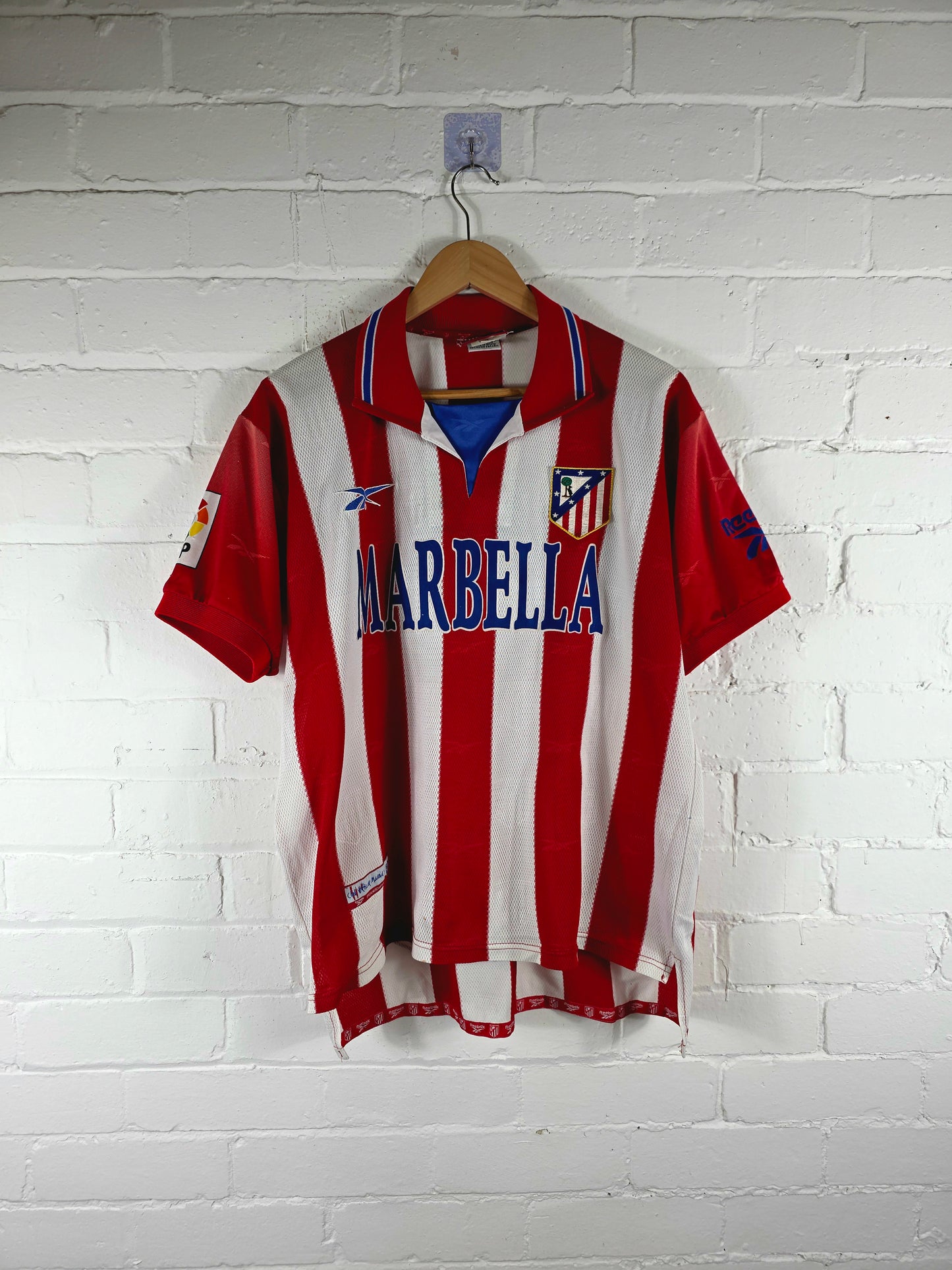 Reebok Atletico Madrid 1998/99 'Kiko 19' Home Shirt Medium