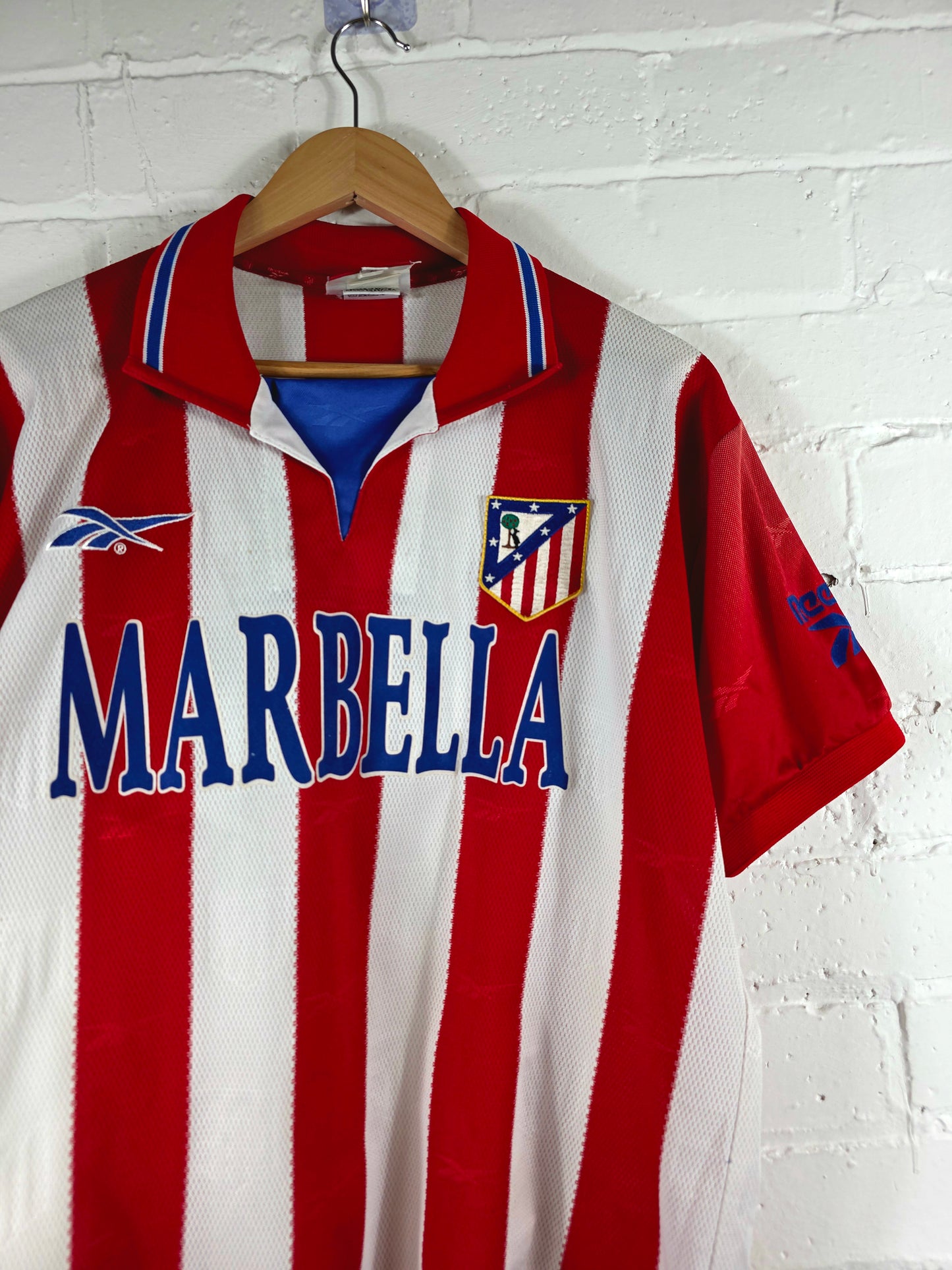Reebok Atletico Madrid 1998/99 'Kiko 19' Home Shirt Medium