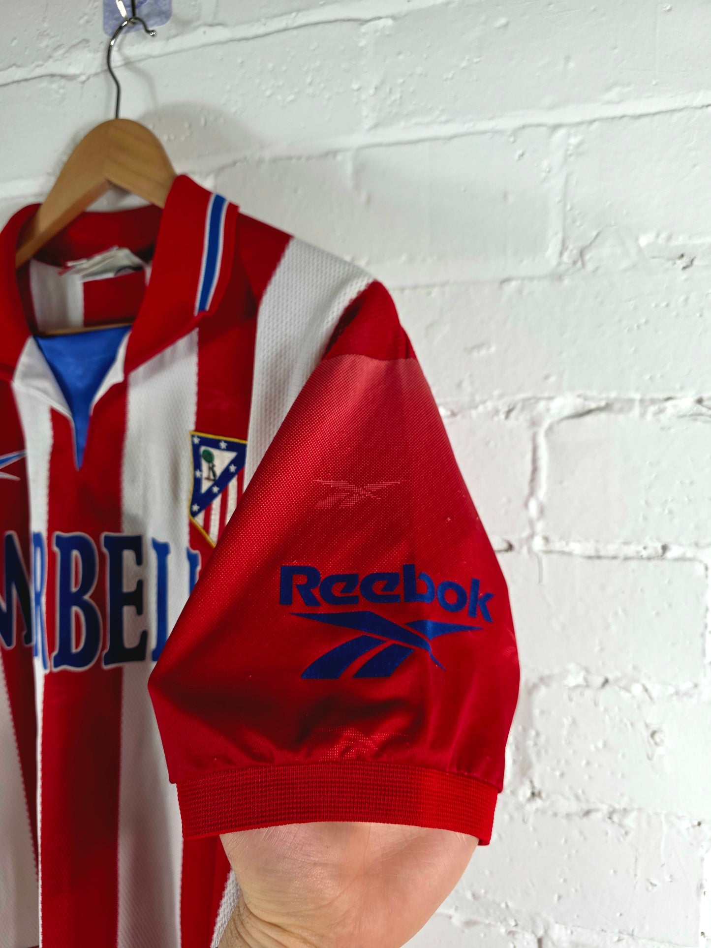Reebok Atletico Madrid 1998/99 'Kiko 19' Home Shirt Medium
