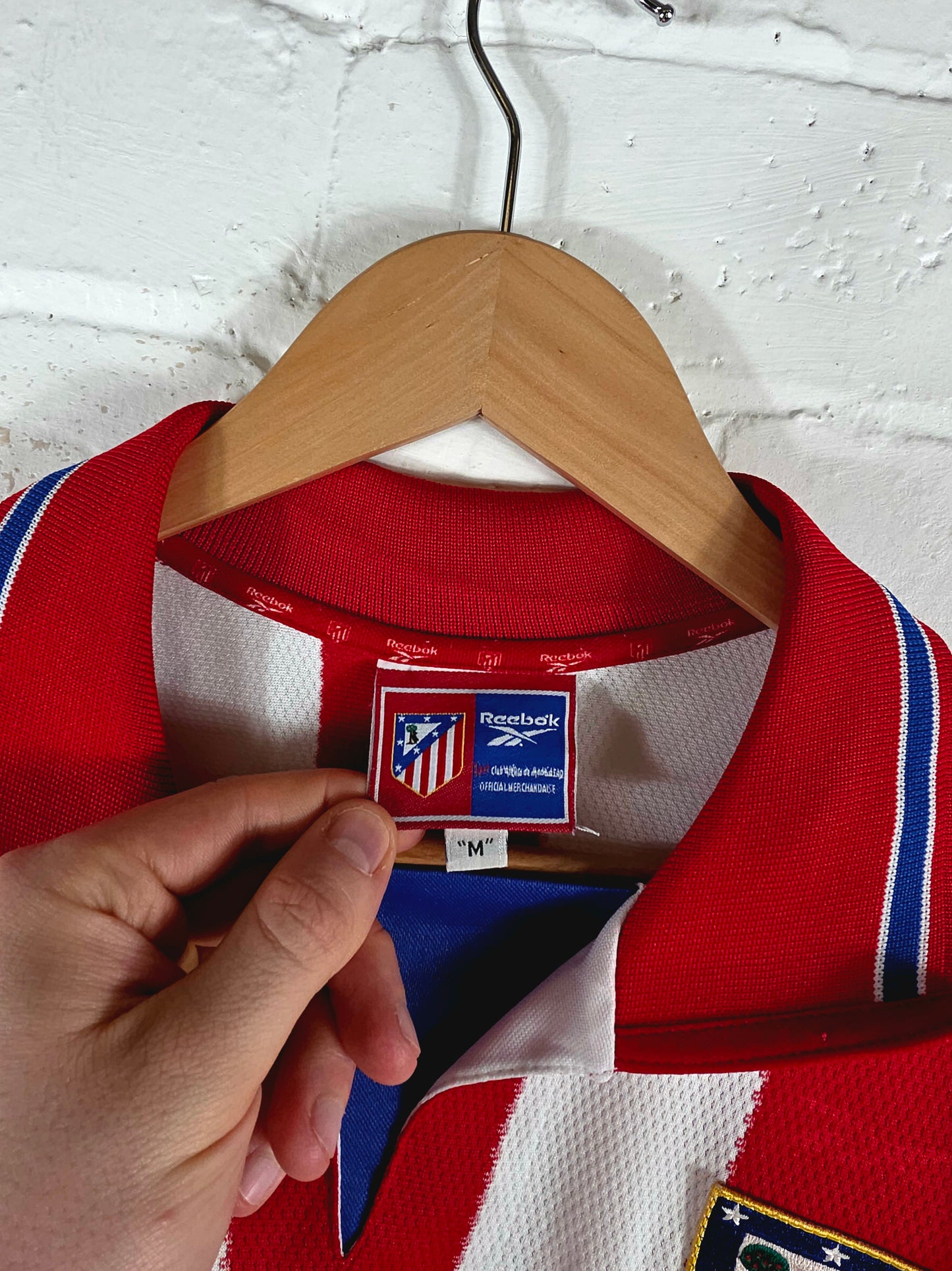 Reebok Atletico Madrid 1998/99 'Kiko 19' Home Shirt Medium