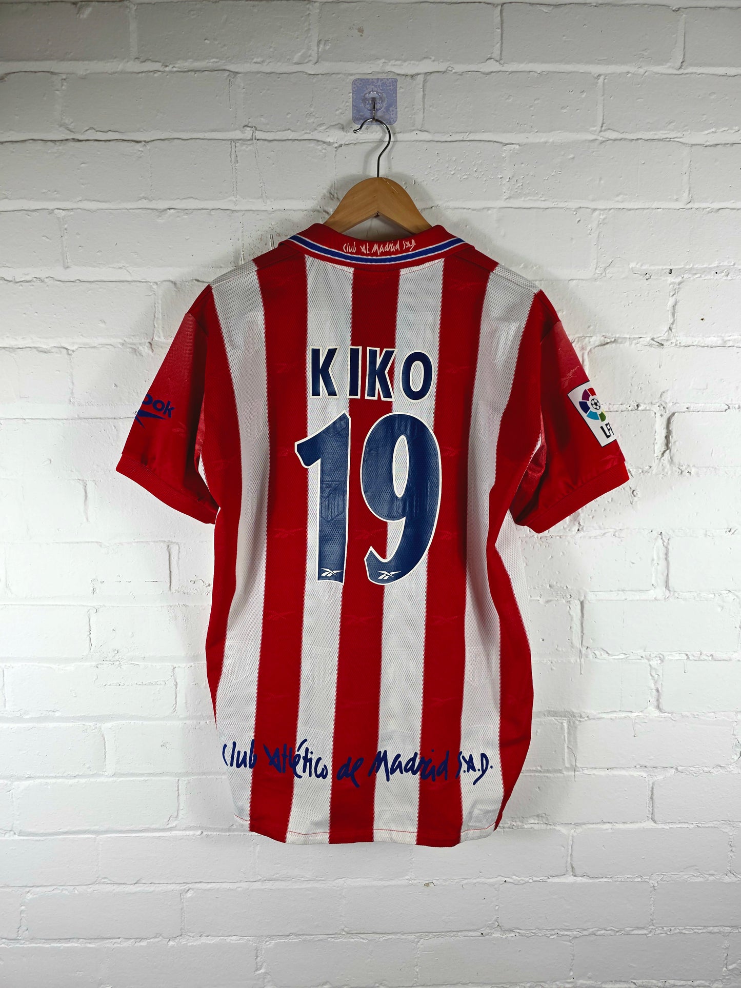 Reebok Atletico Madrid 1998/99 'Kiko 19' Home Shirt Medium
