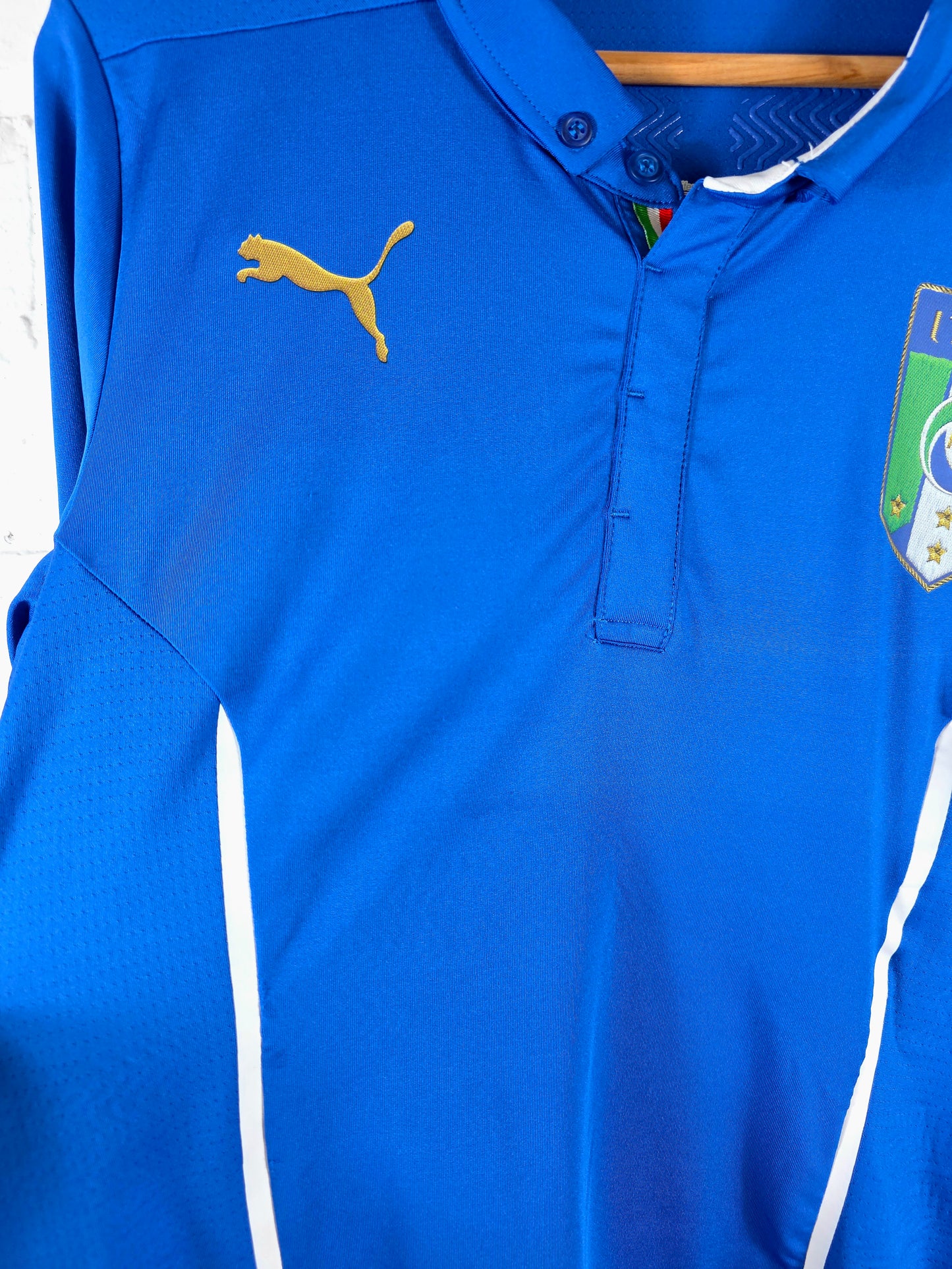 Puma Italy 2014/16 Long Sleeve Player Spec Home Shirt XL