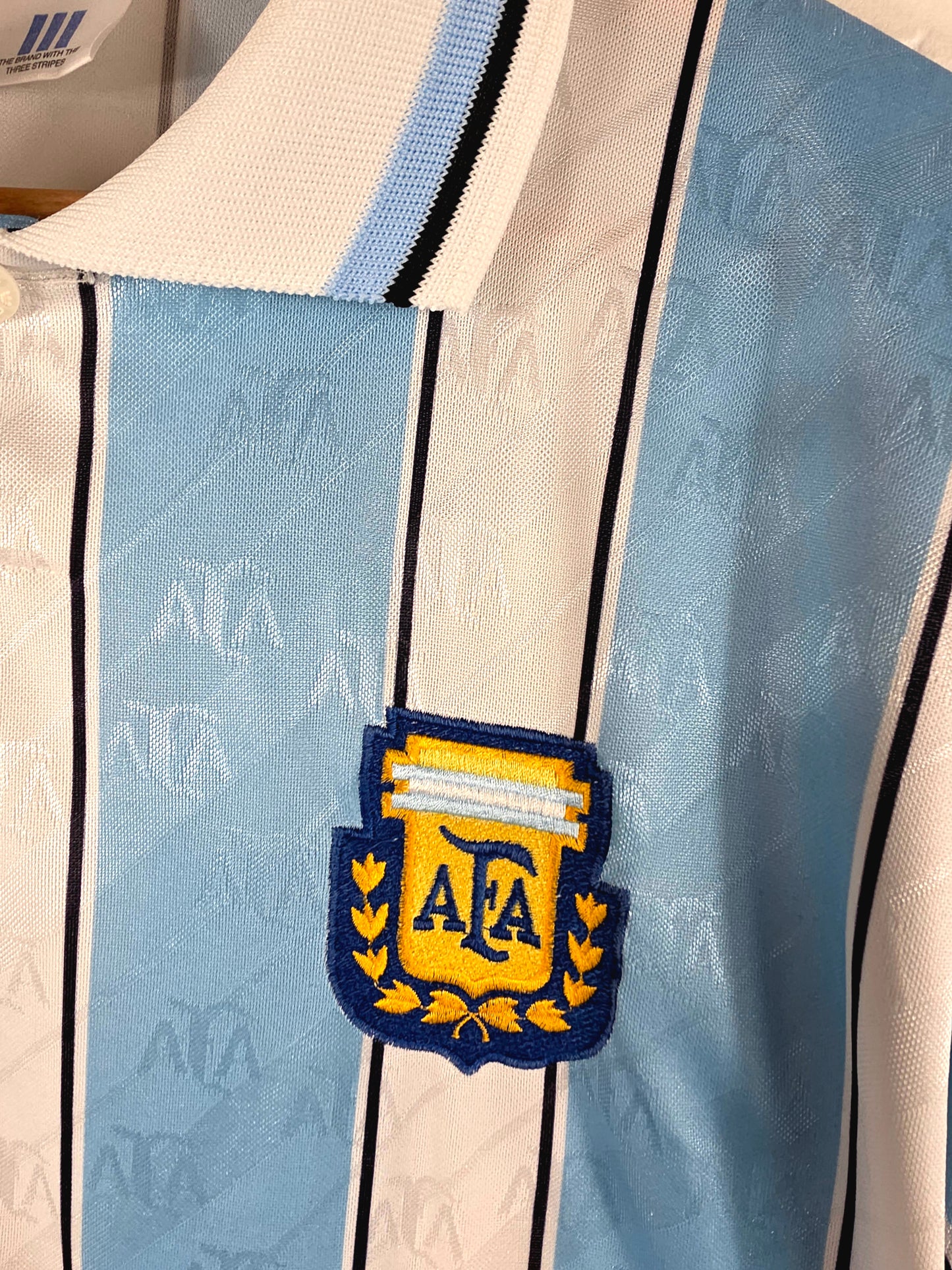 Adidas Argentina 1994 Prototype Home Shirt Medium