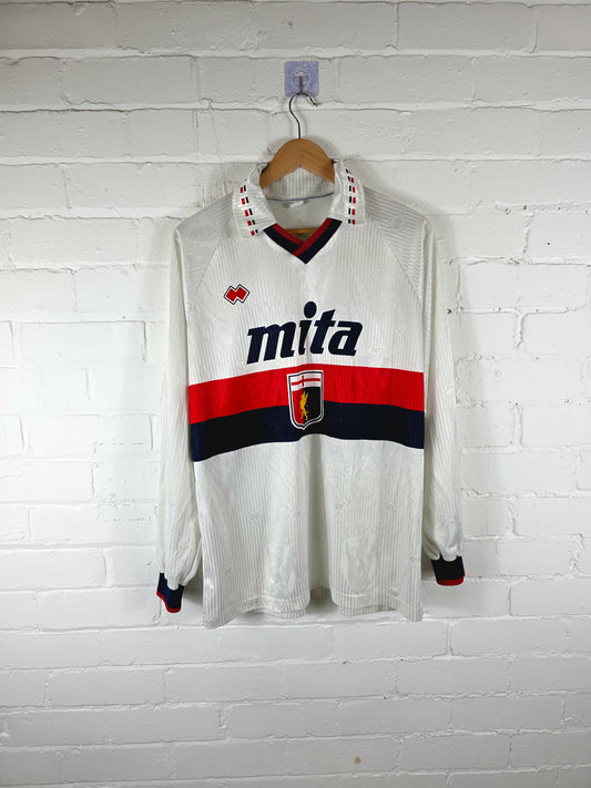 Errea Genoa 1990/91 Long Sleeve Away Shirt XL
