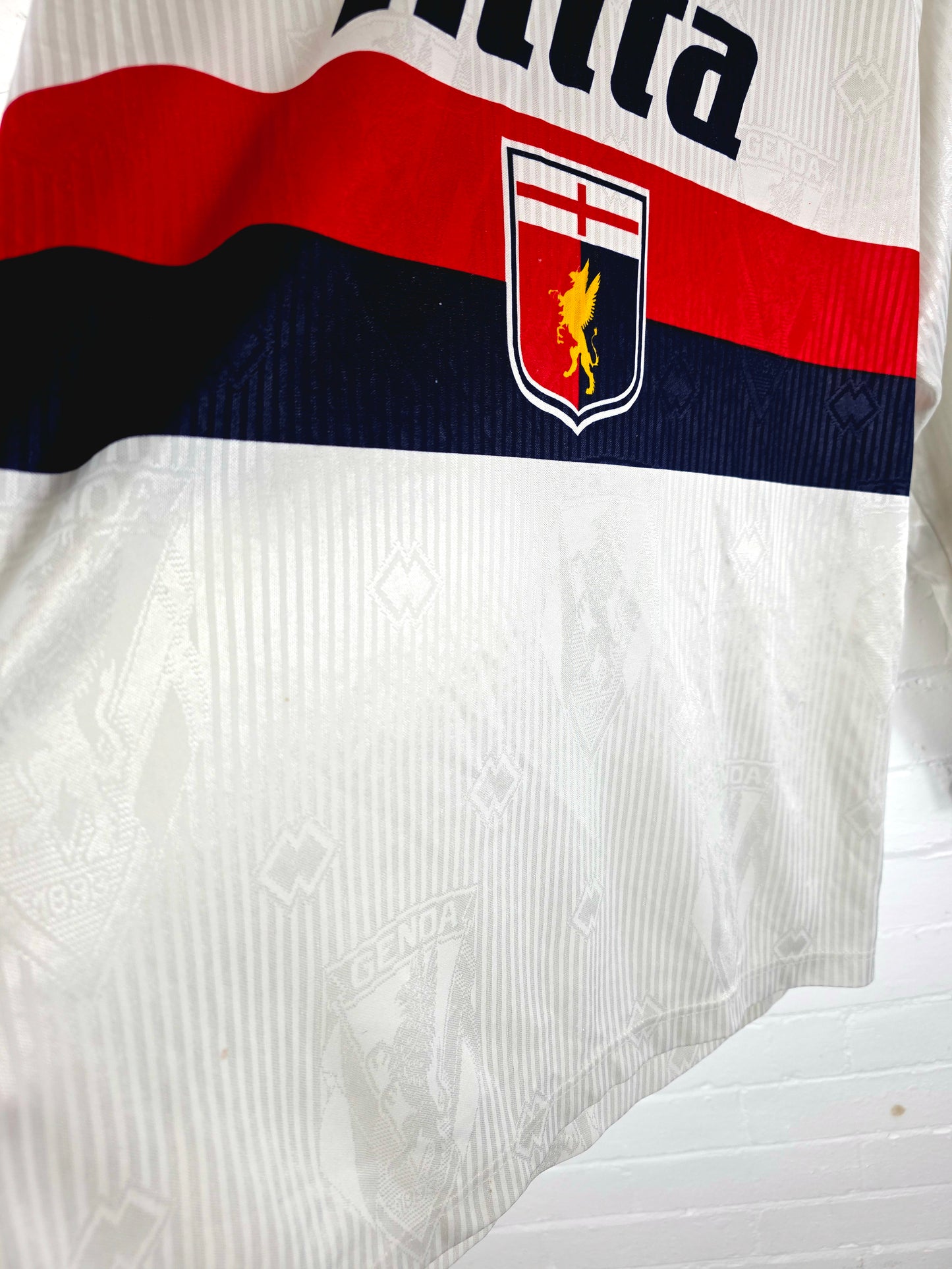 Errea Genoa 1990/91 Long Sleeve Away Shirt XL